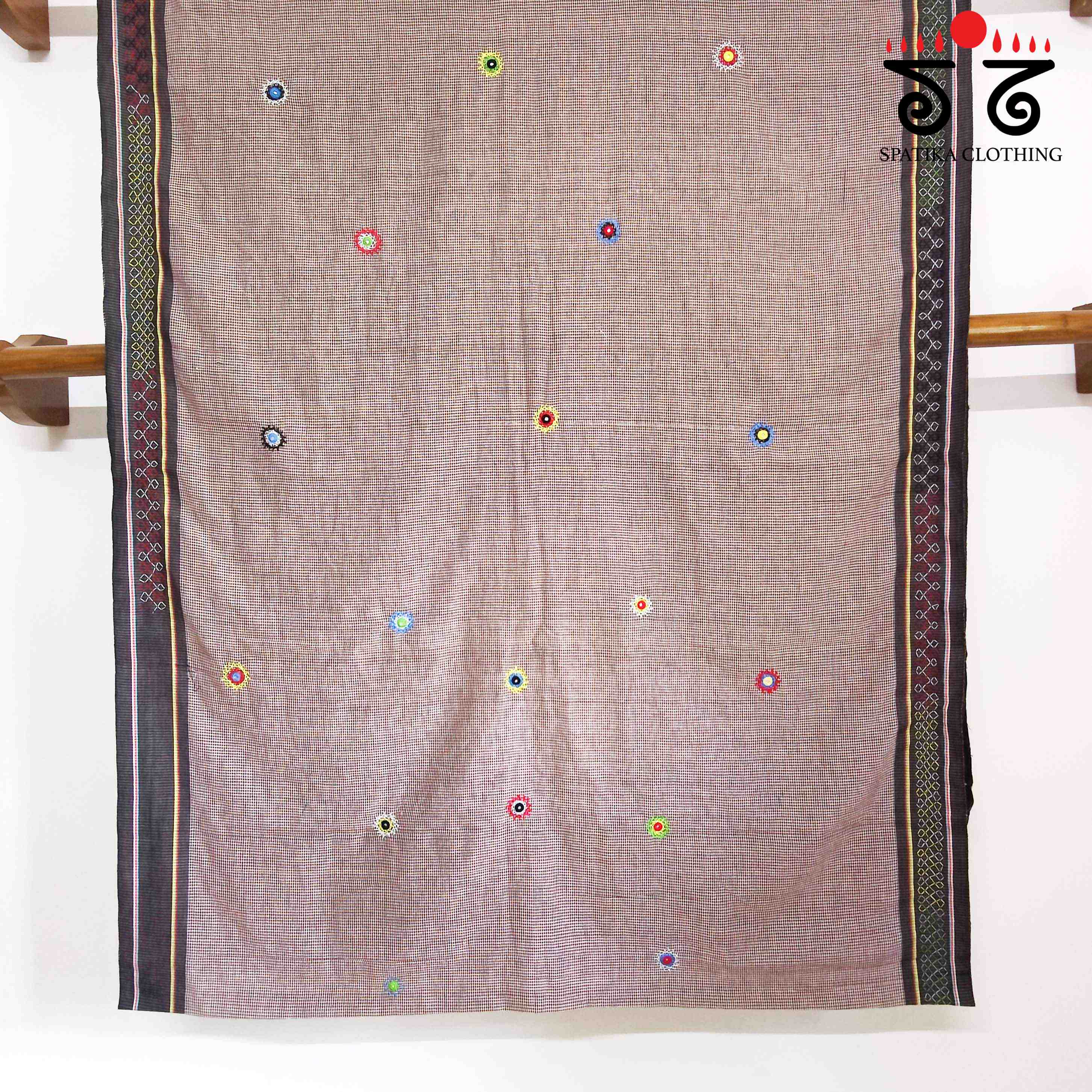 Lambani Hand Embroidered Revival Cotton Saree