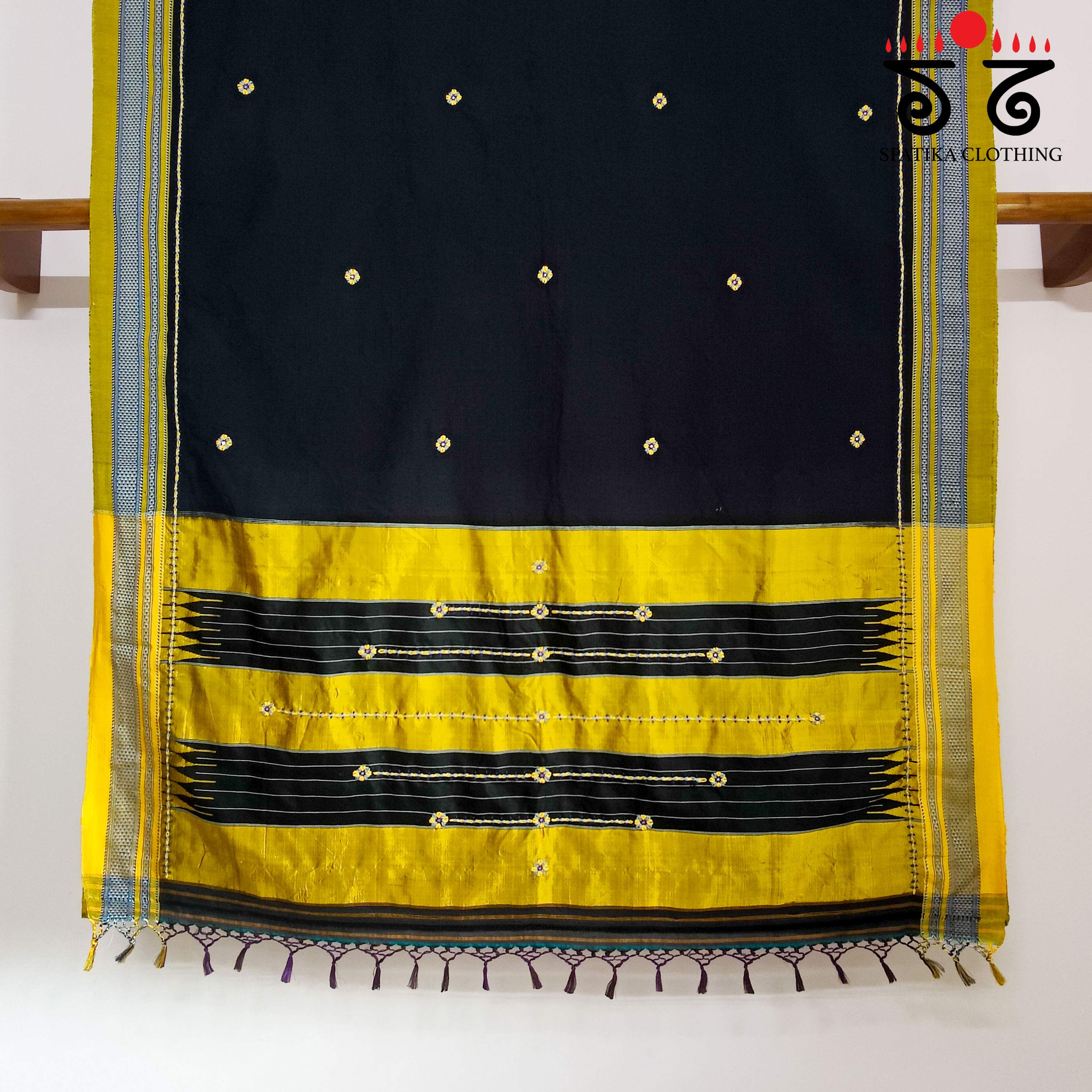 Ilkal Hand-embroidered Cotton Saree