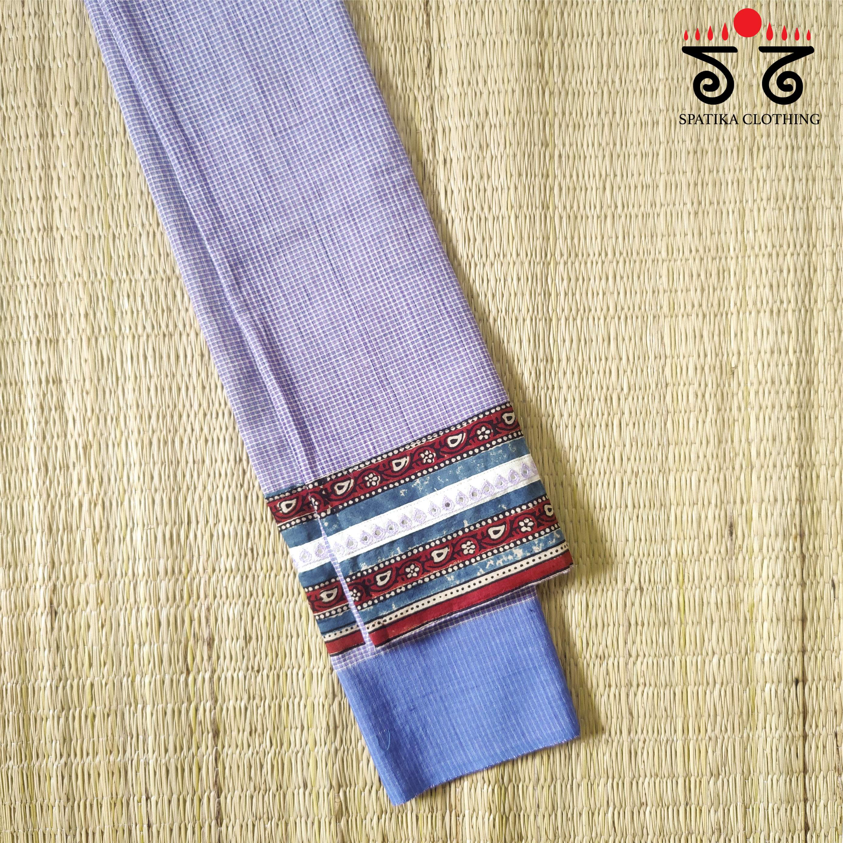 Hand Embroidered Ilkal Blouse Fabric