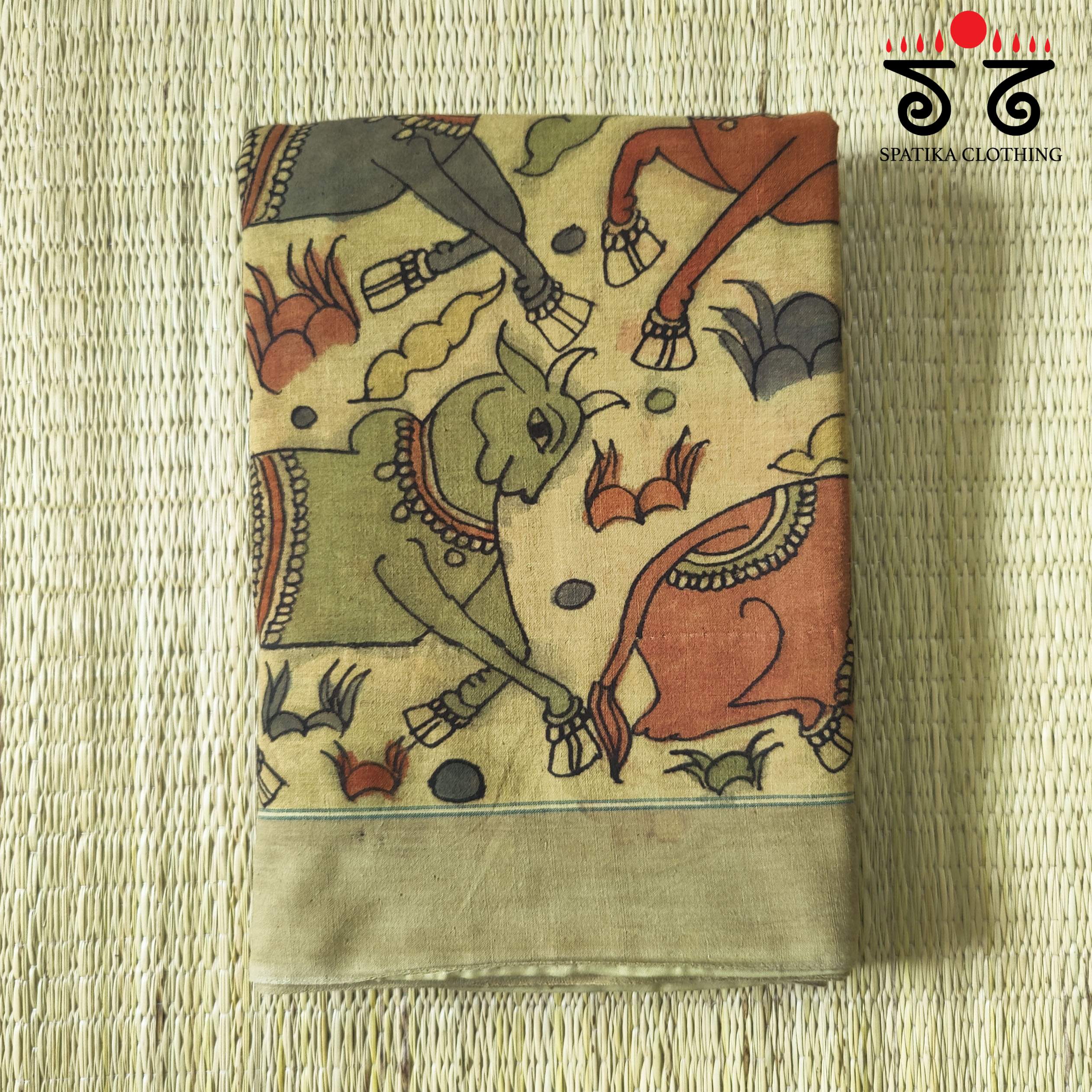 Kalamkari Handspun Cotton Saree