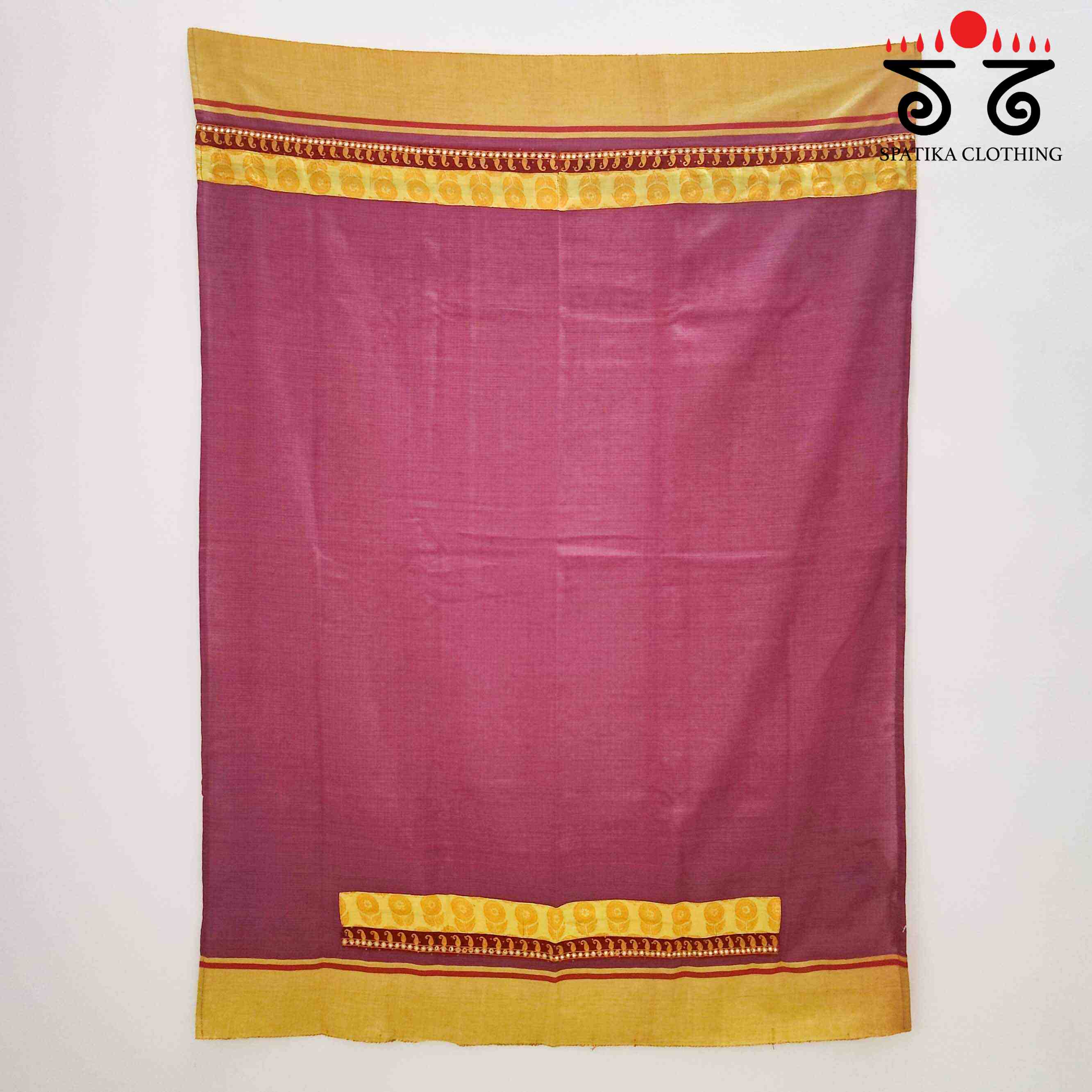 Hand Embroidered Ilkal Blouse Fabric