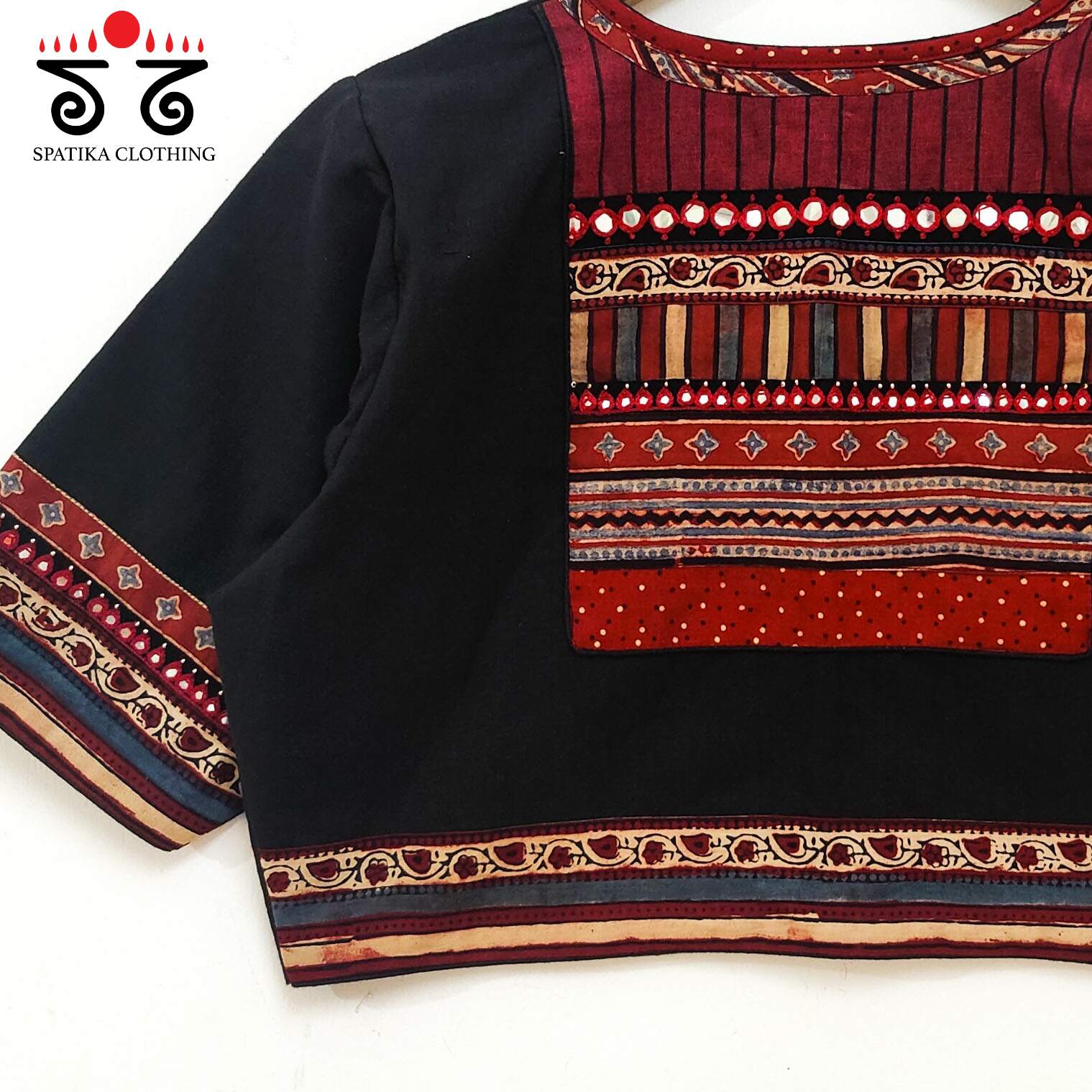 The Ajrakh Patchwork Blouse