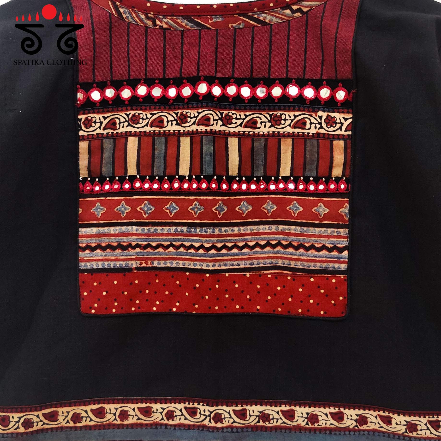The Ajrakh Patchwork Blouse