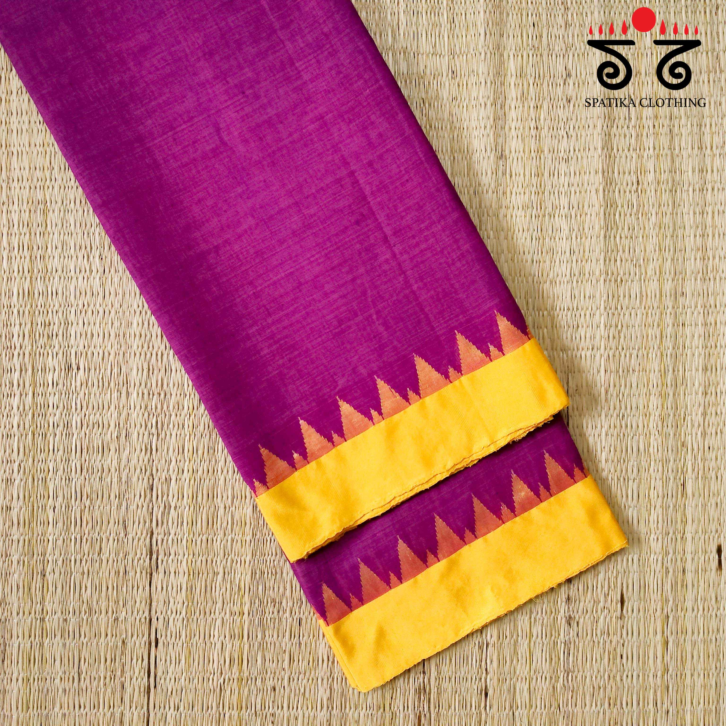 Ponduru Handspun Saree - With Silk border