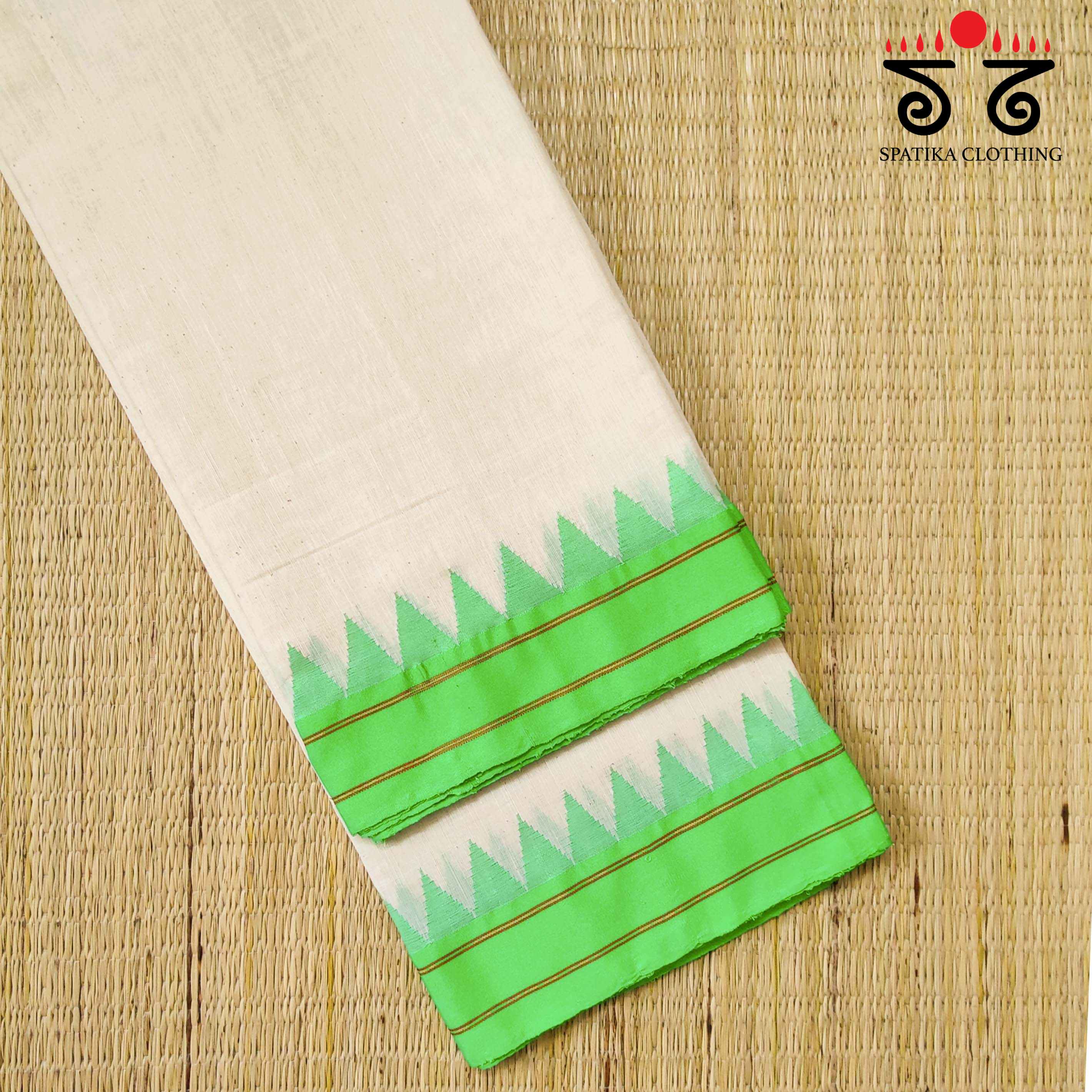 Ponduru Handspun Saree - With Silk border