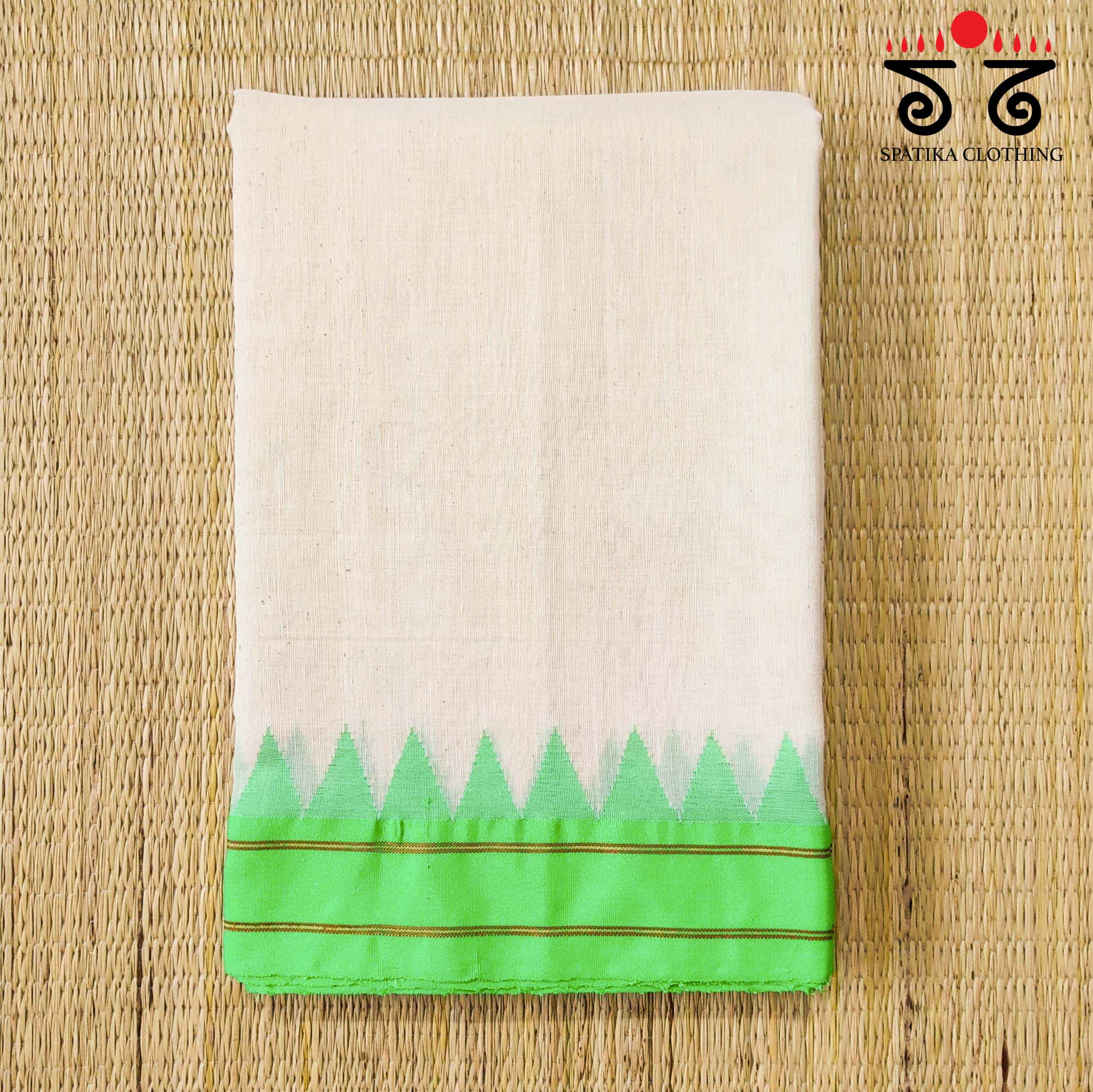 Ponduru Handspun Saree - With Silk border