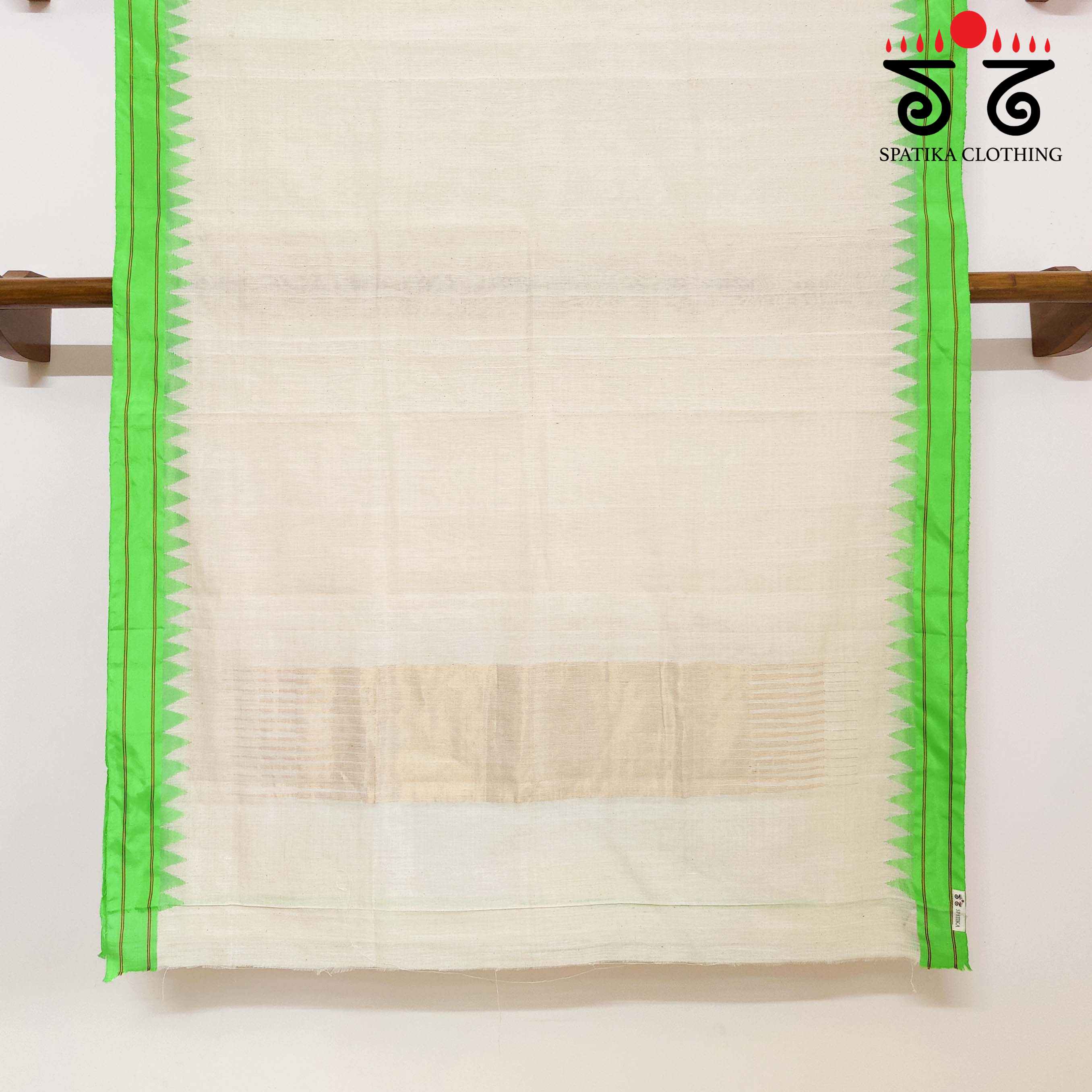 Ponduru Handspun Saree - With Silk border