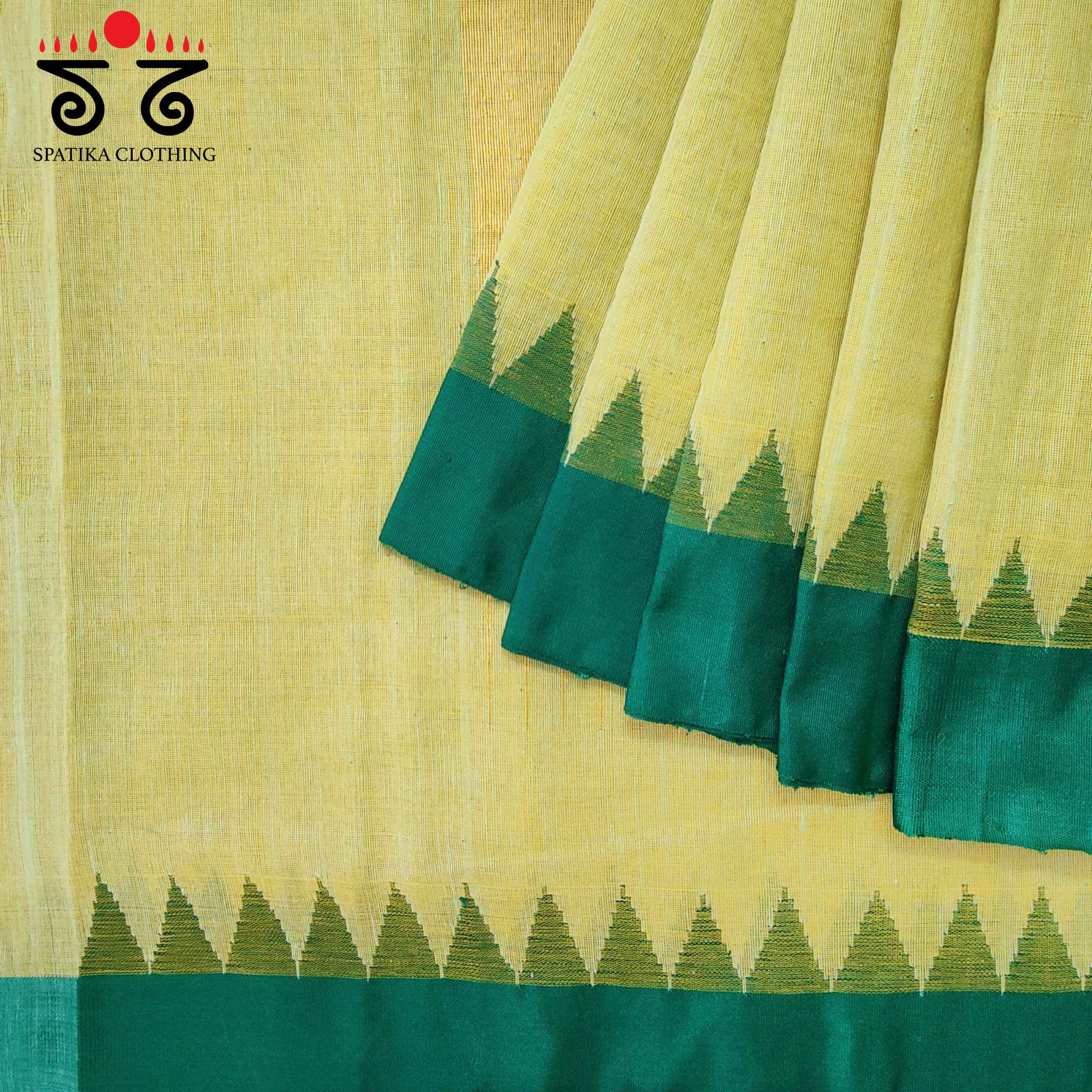 Ponduru Handspun Saree - With Silk border