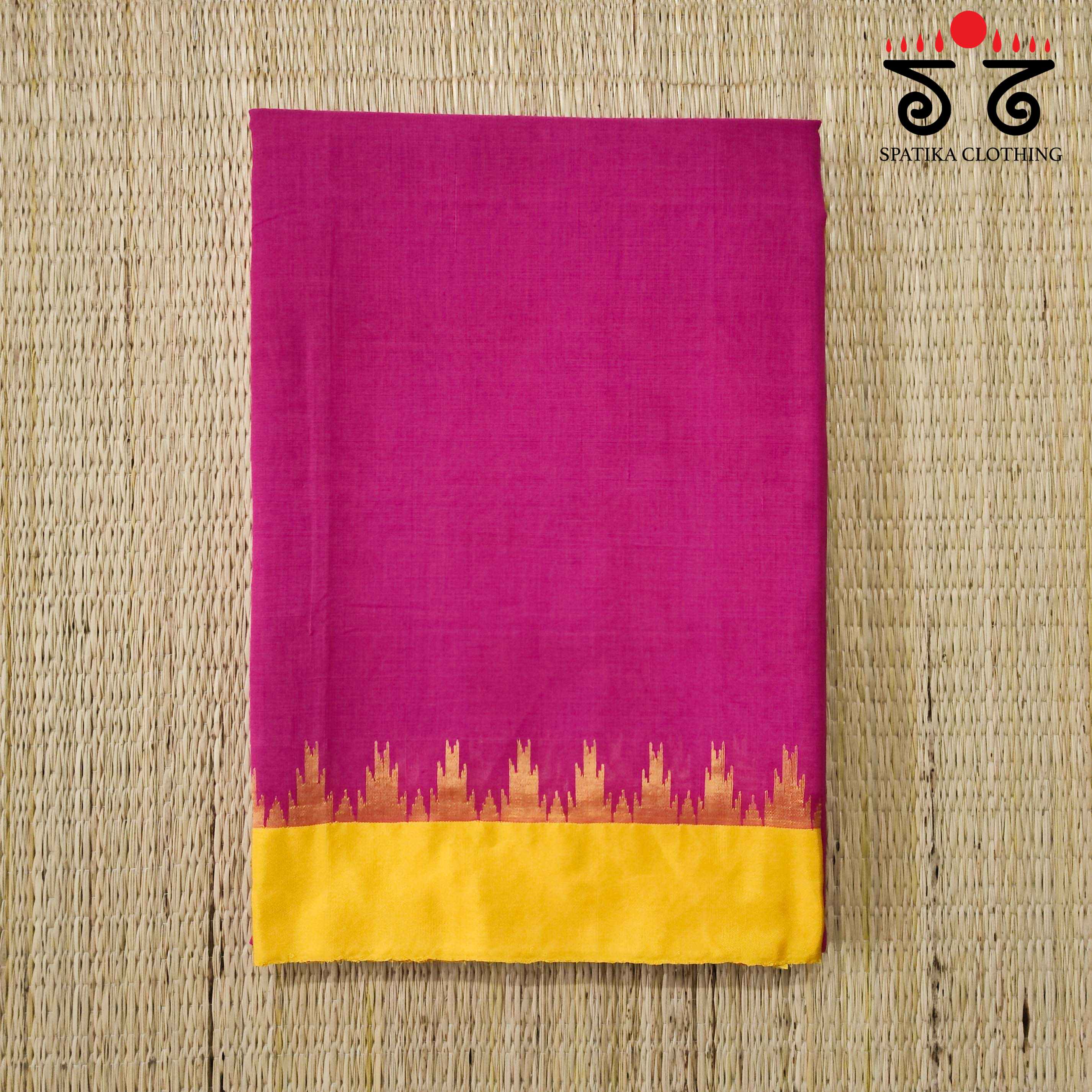 Ponduru Handspun Saree - With Silk border