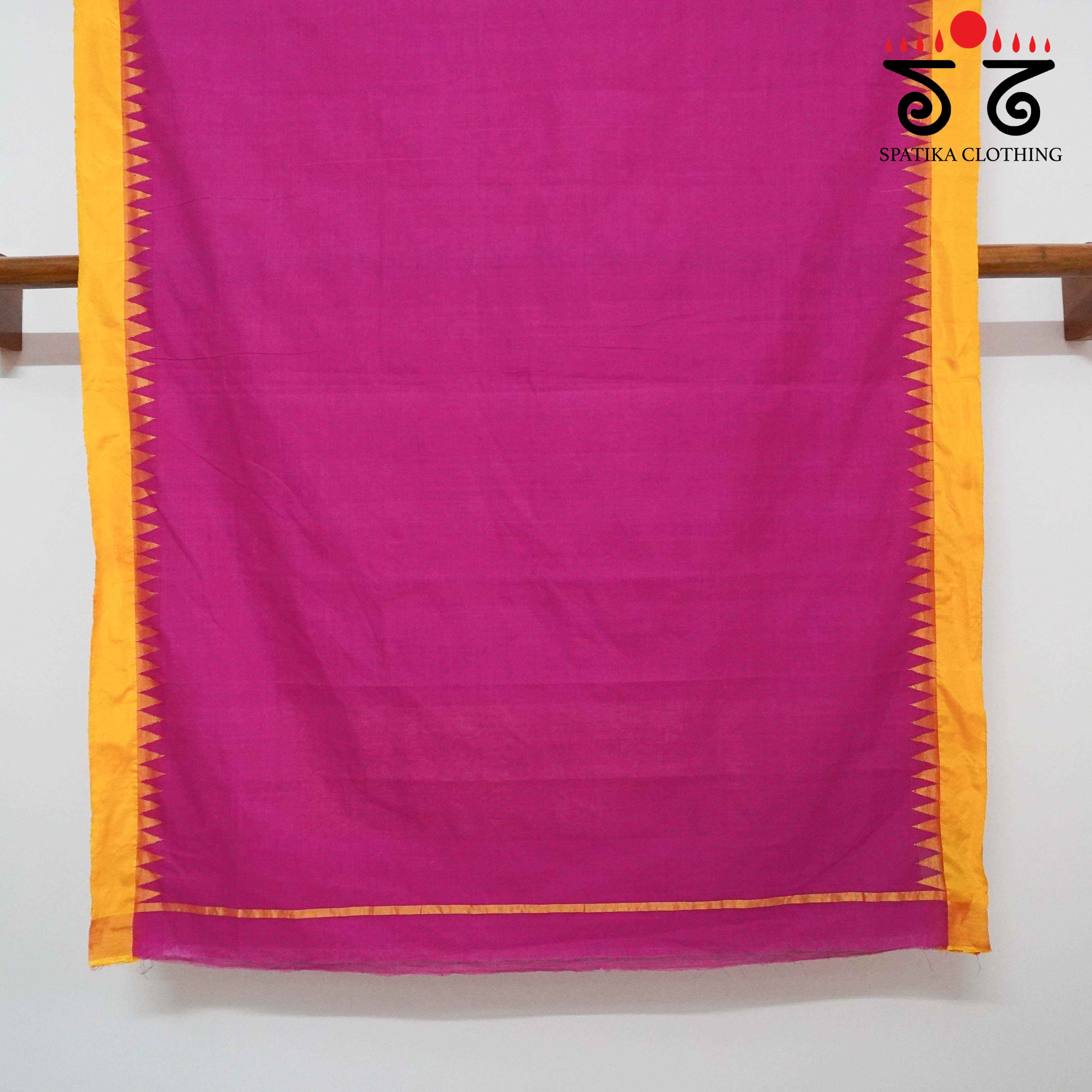 Ponduru Handspun Saree - With Silk border