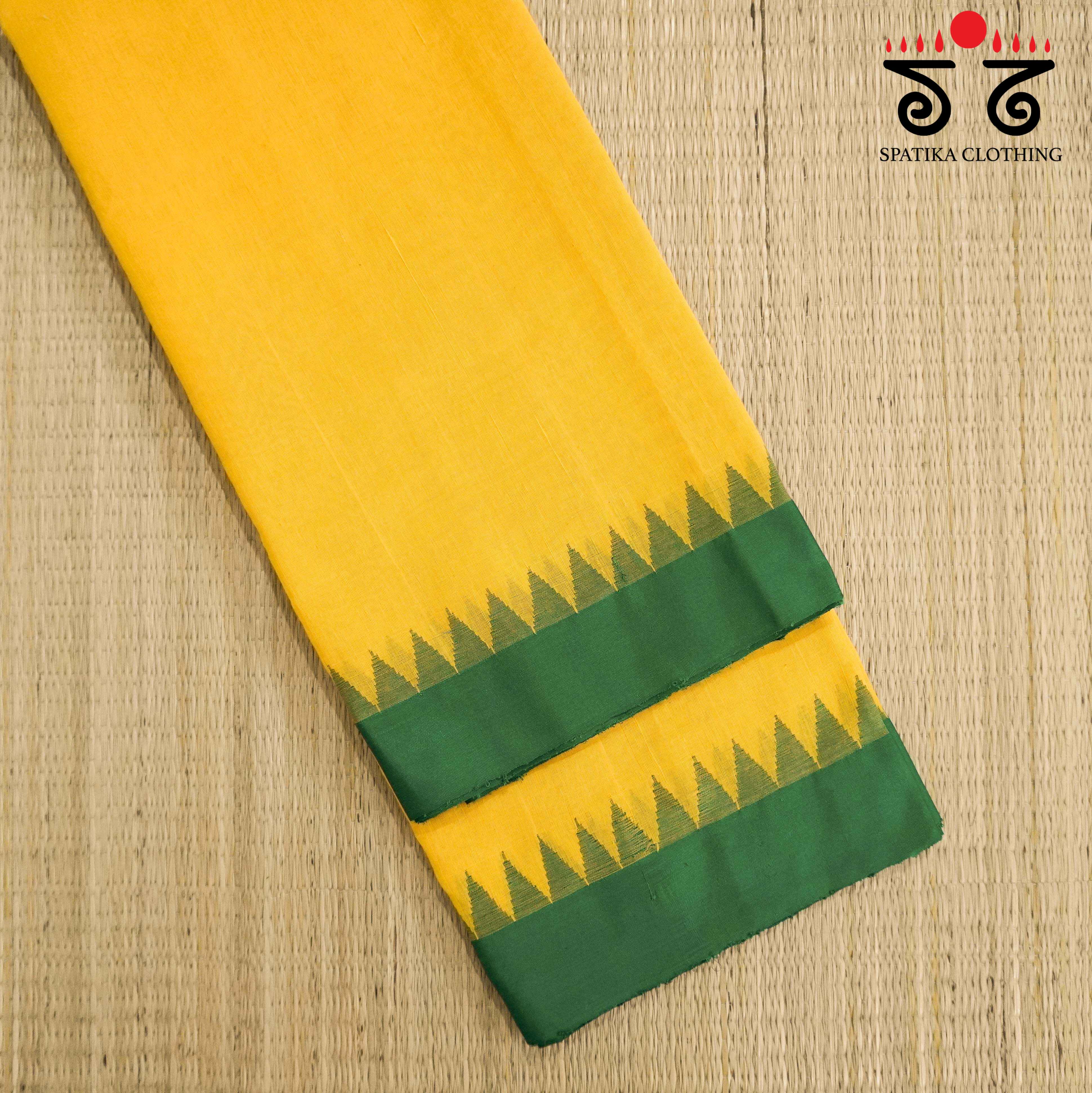 Ponduru Handspun Saree - With Silk border