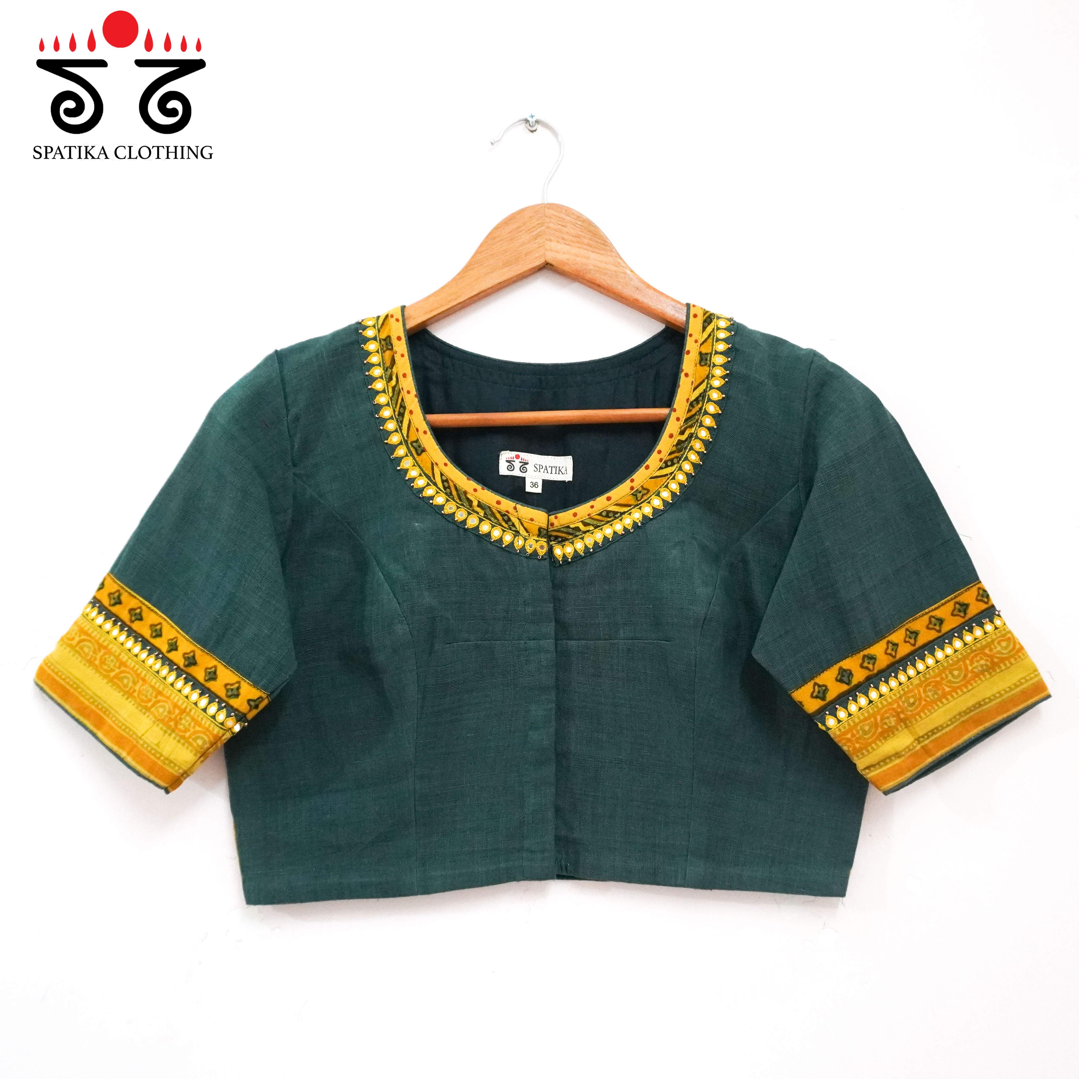 Ajrak Patch Work Blouse New!