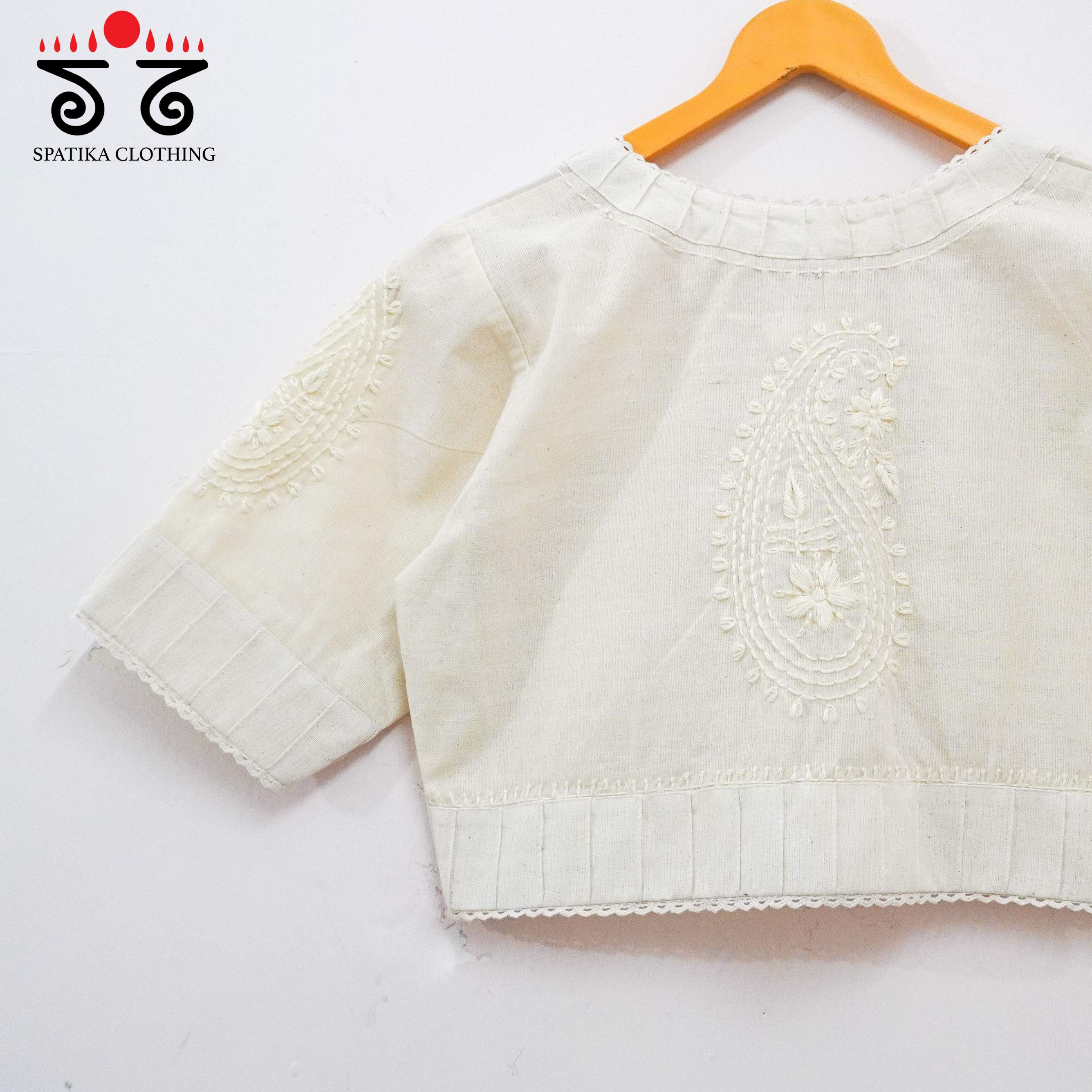 Chikan & Lace Blouse