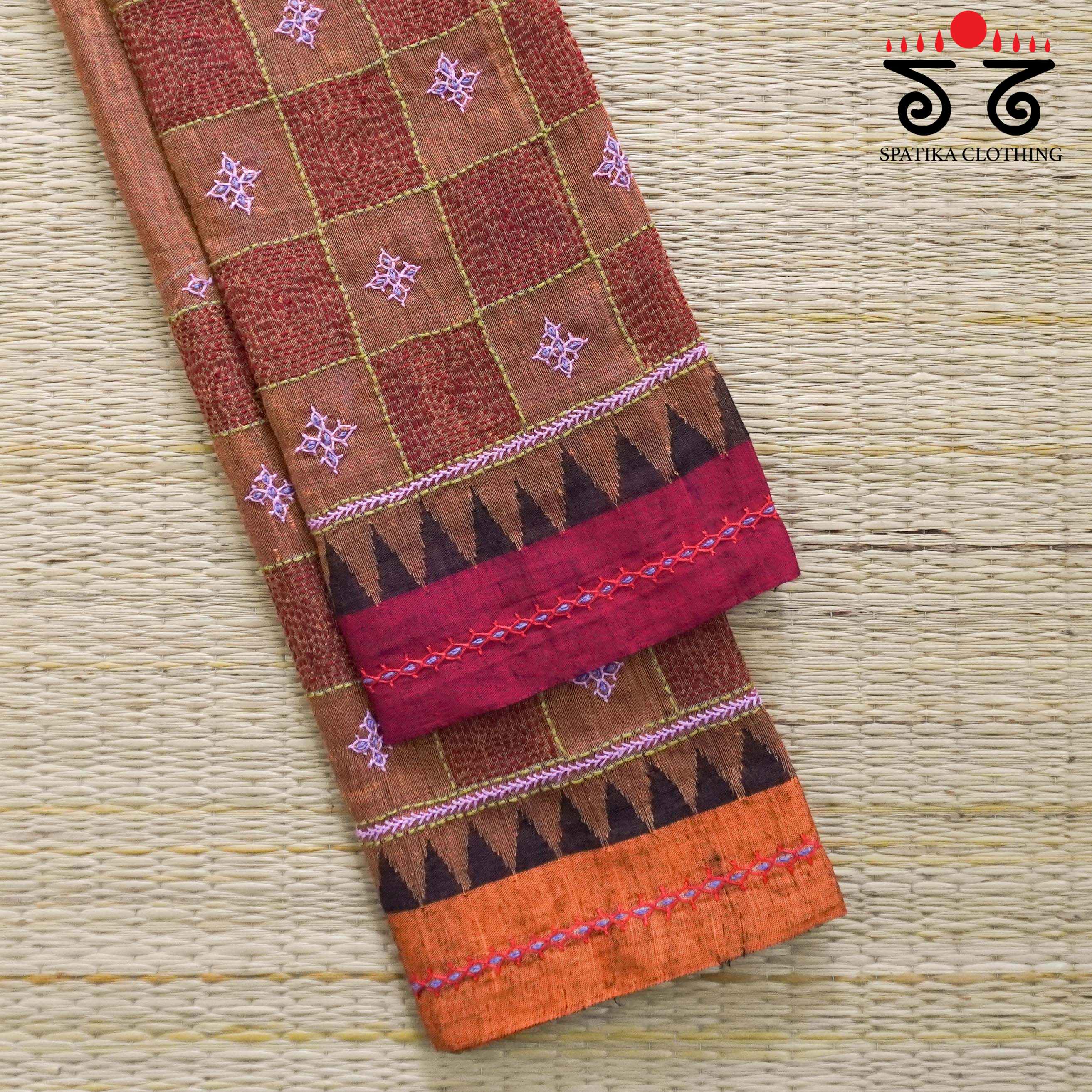 Banjara Hand Embroidered Andhra Cotton Blouse Fabric