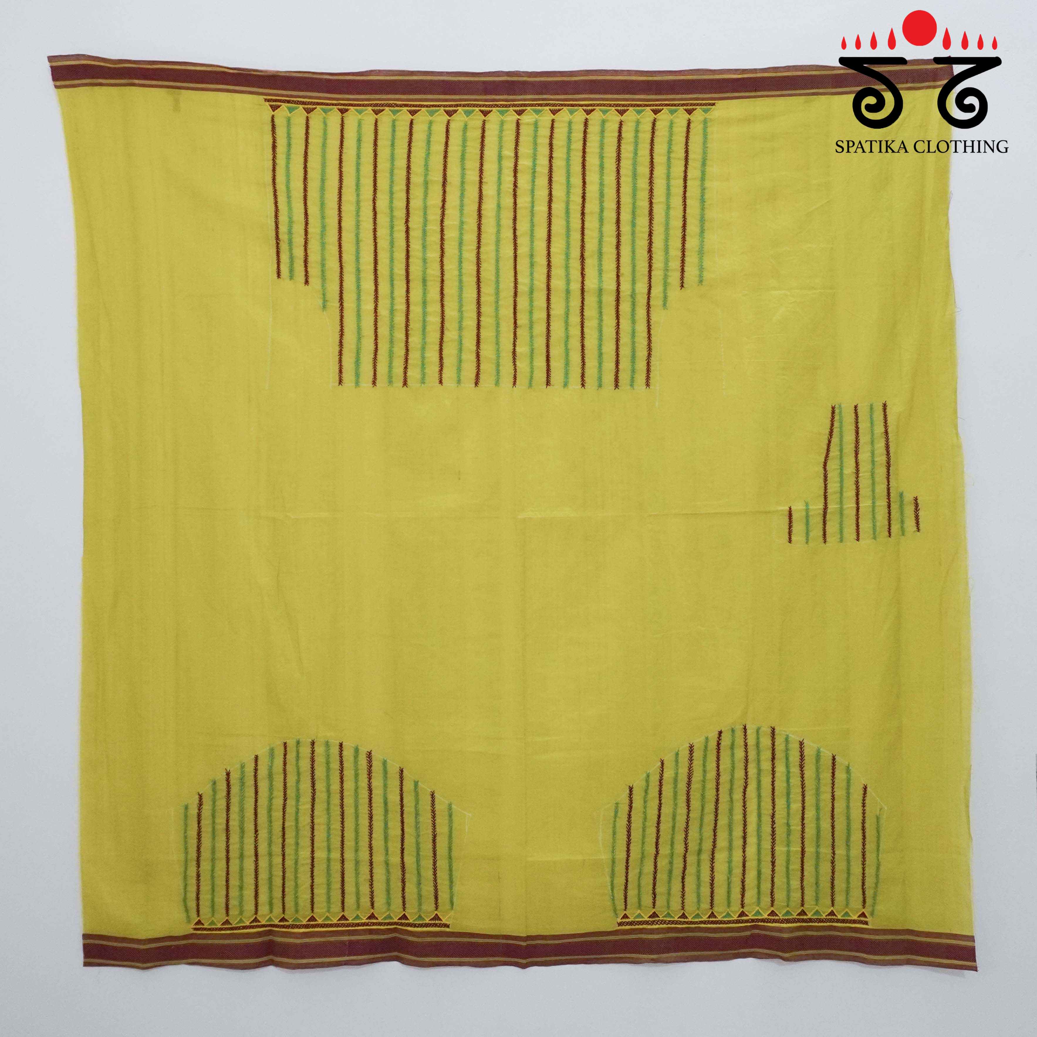 Banjara Hand Embroidered Andhra Cotton Blouse Fabric
