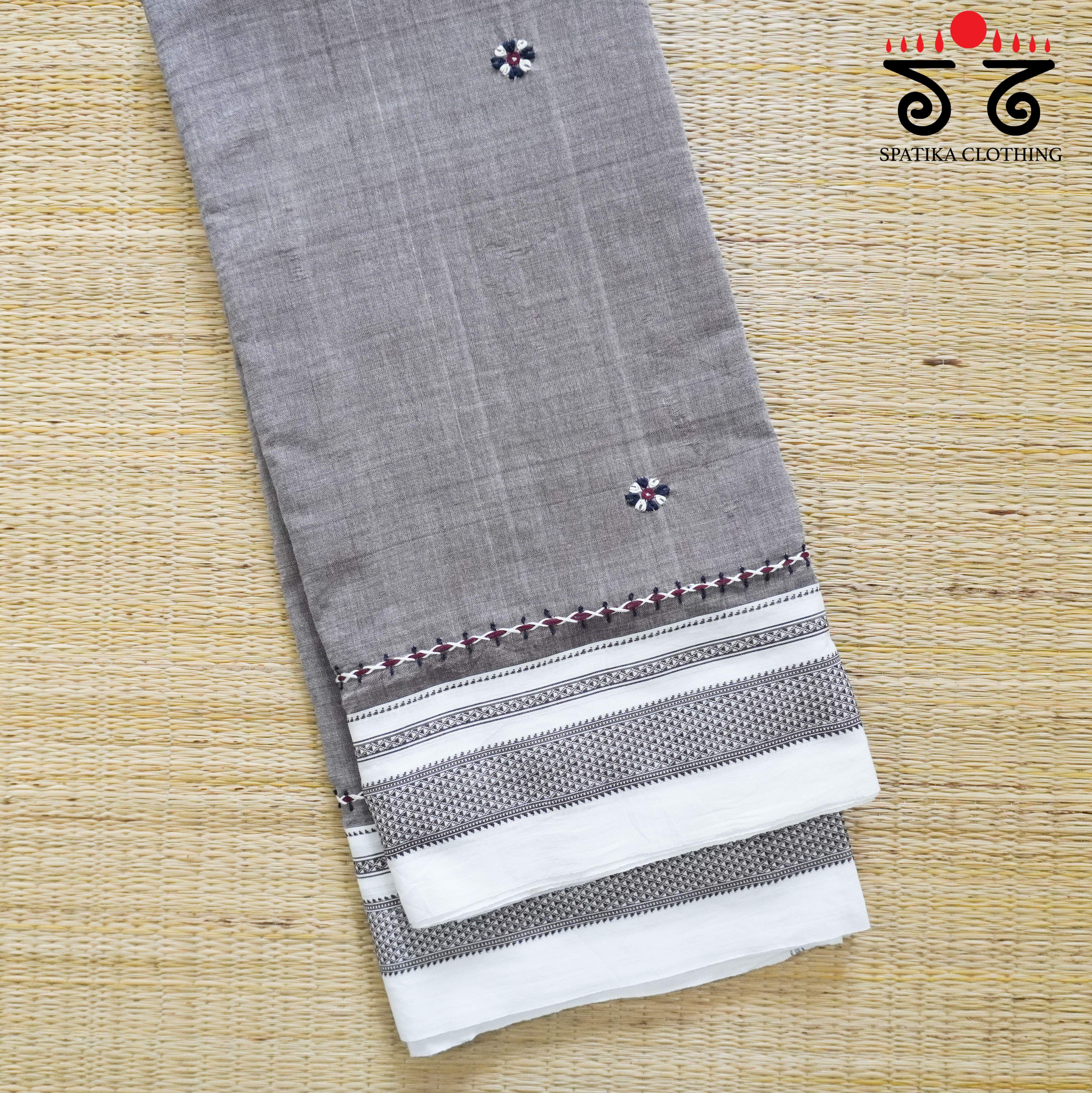 Ilkal Hand-embroidered Cotton Saree