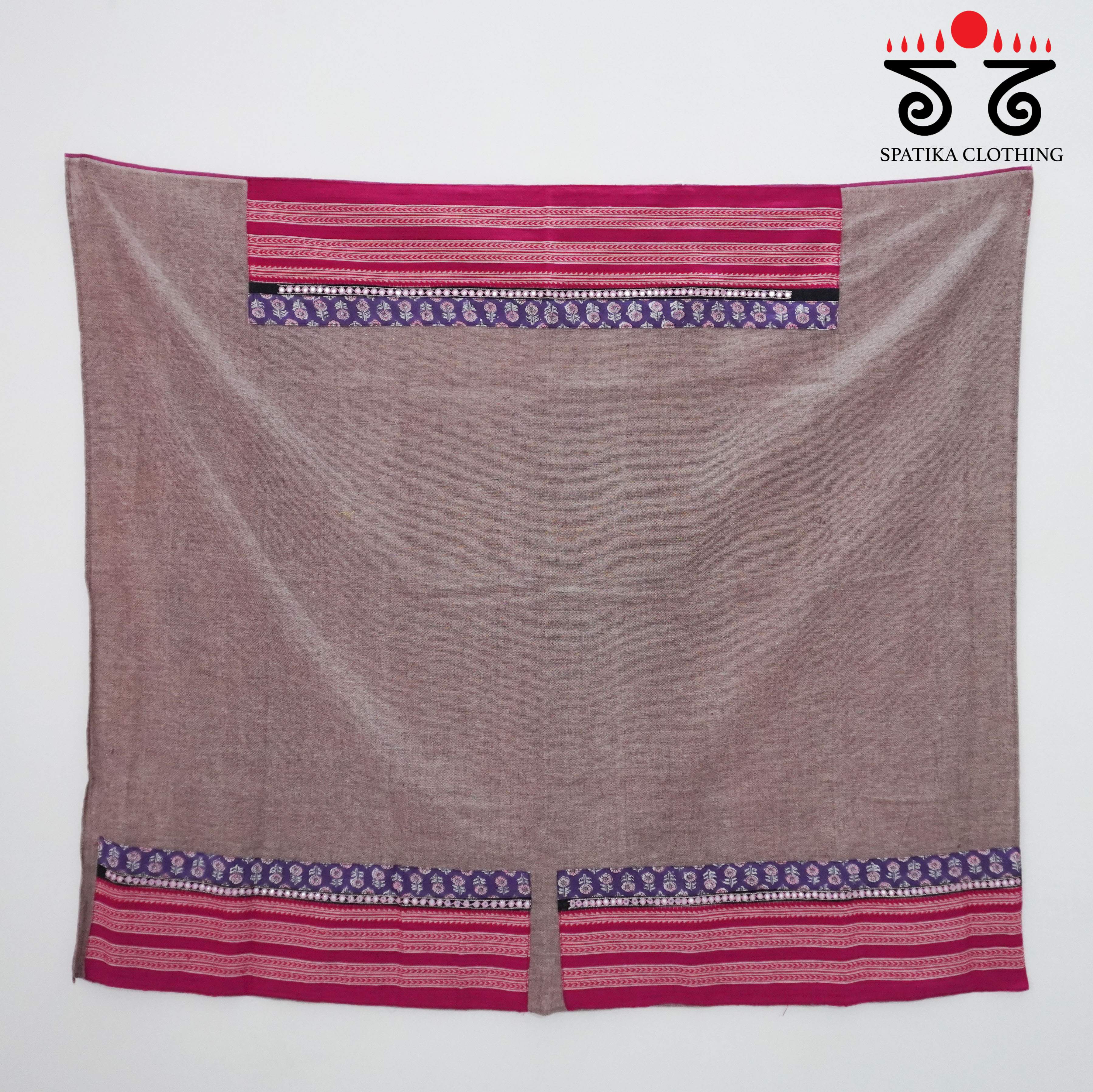 Hand Embroidered Ilkal Blouse Fabric