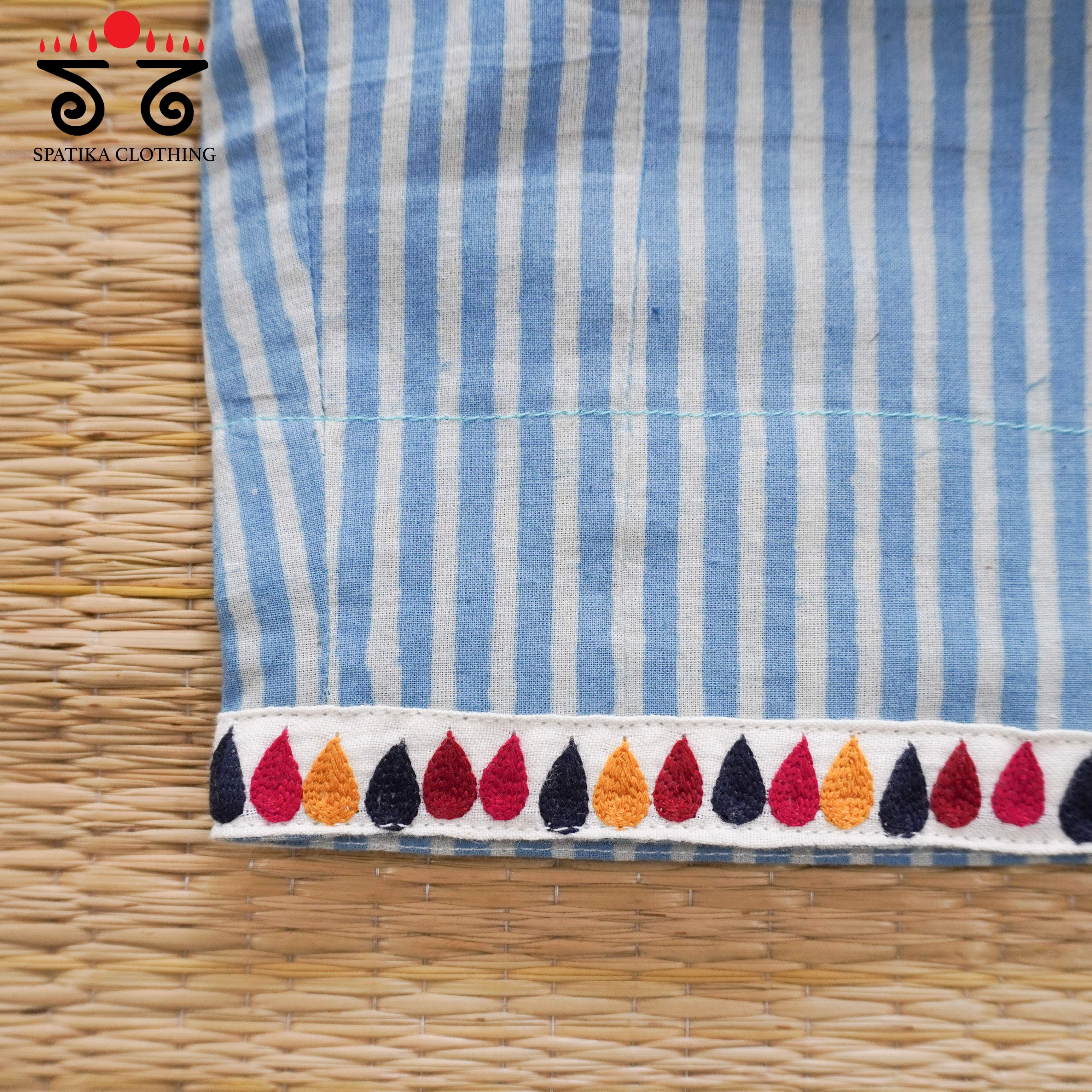 Hand Embroidered Ajrak Women's Pant