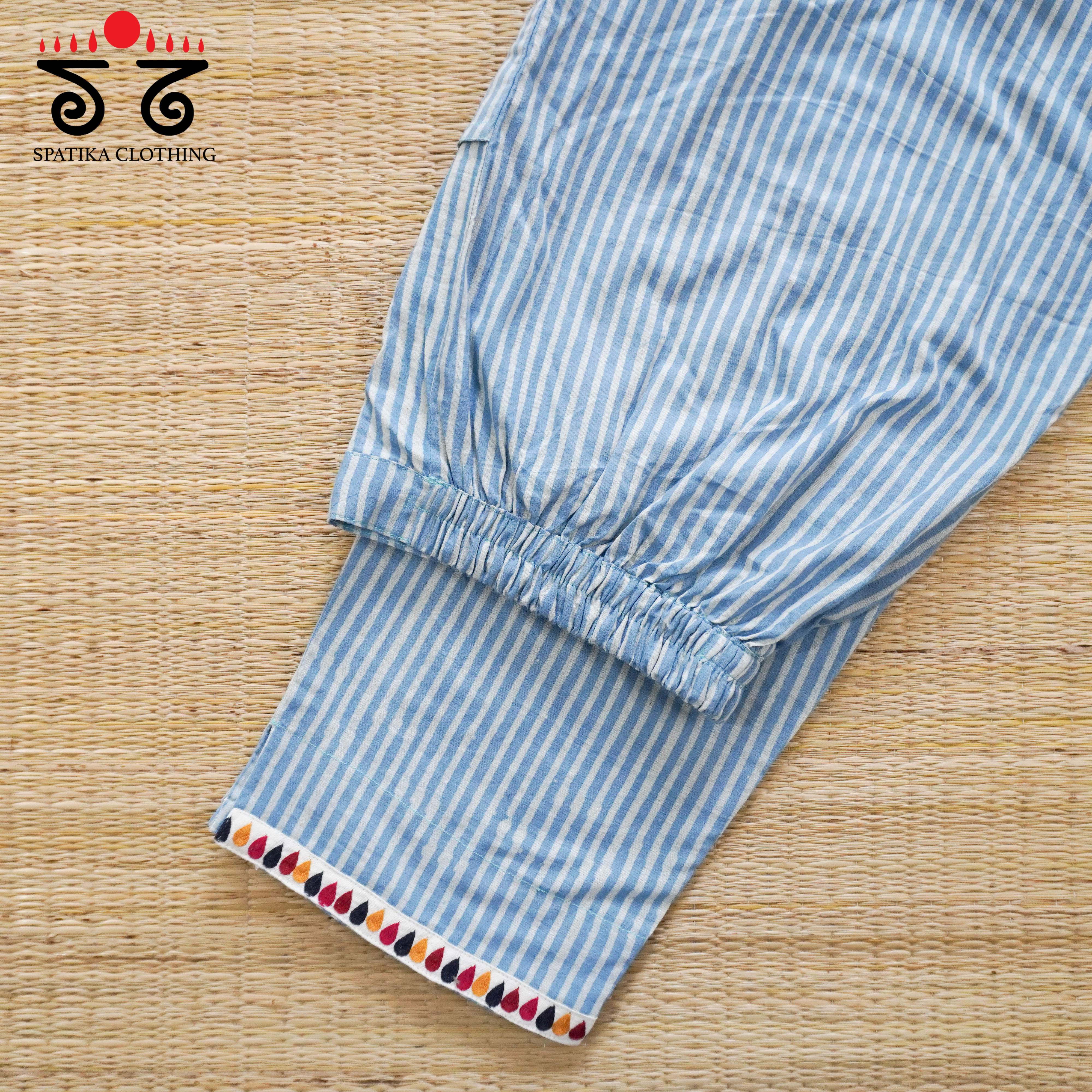 Hand Embroidered Ajrak Women's Pant