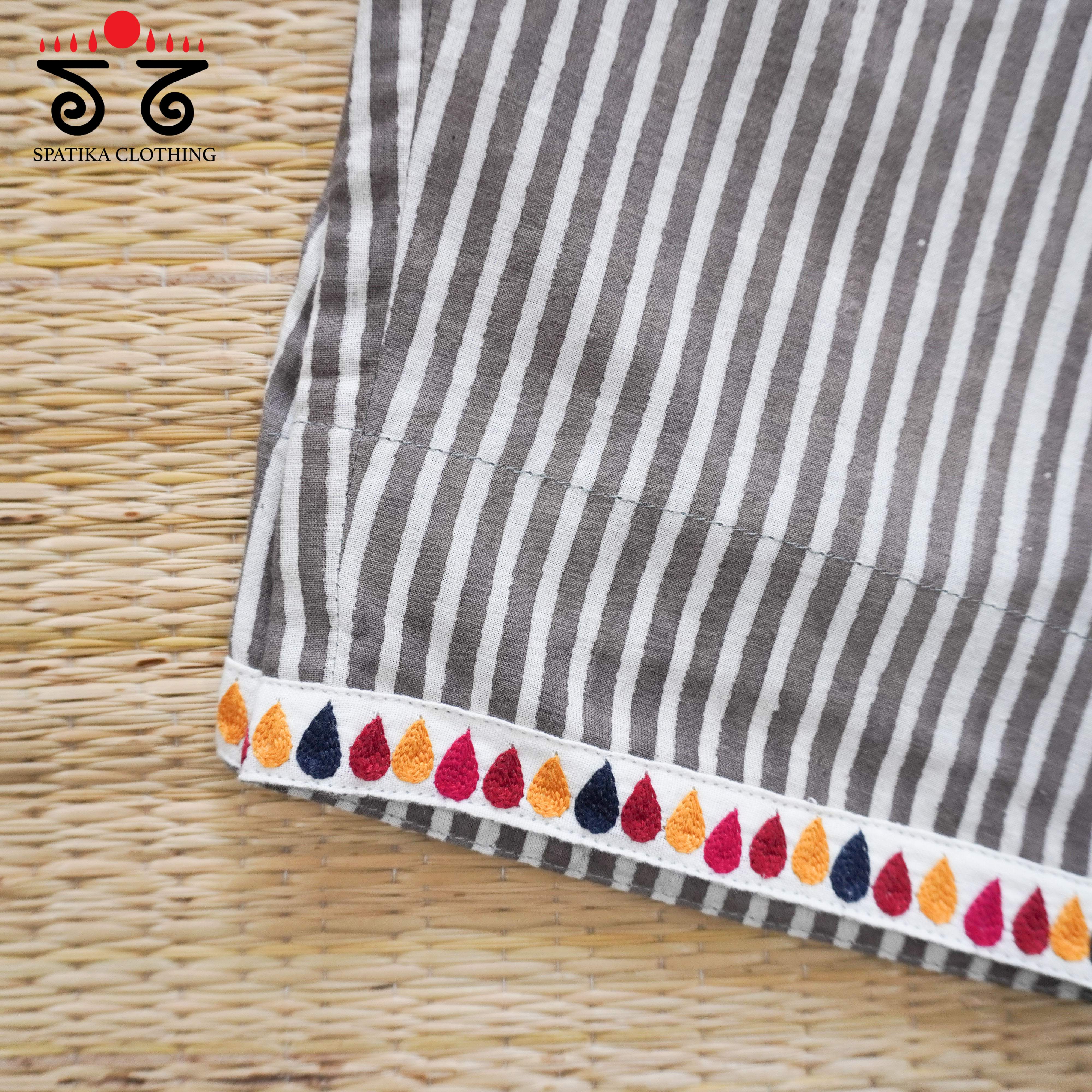 Hand Embroidered Ajrak Women's Pant