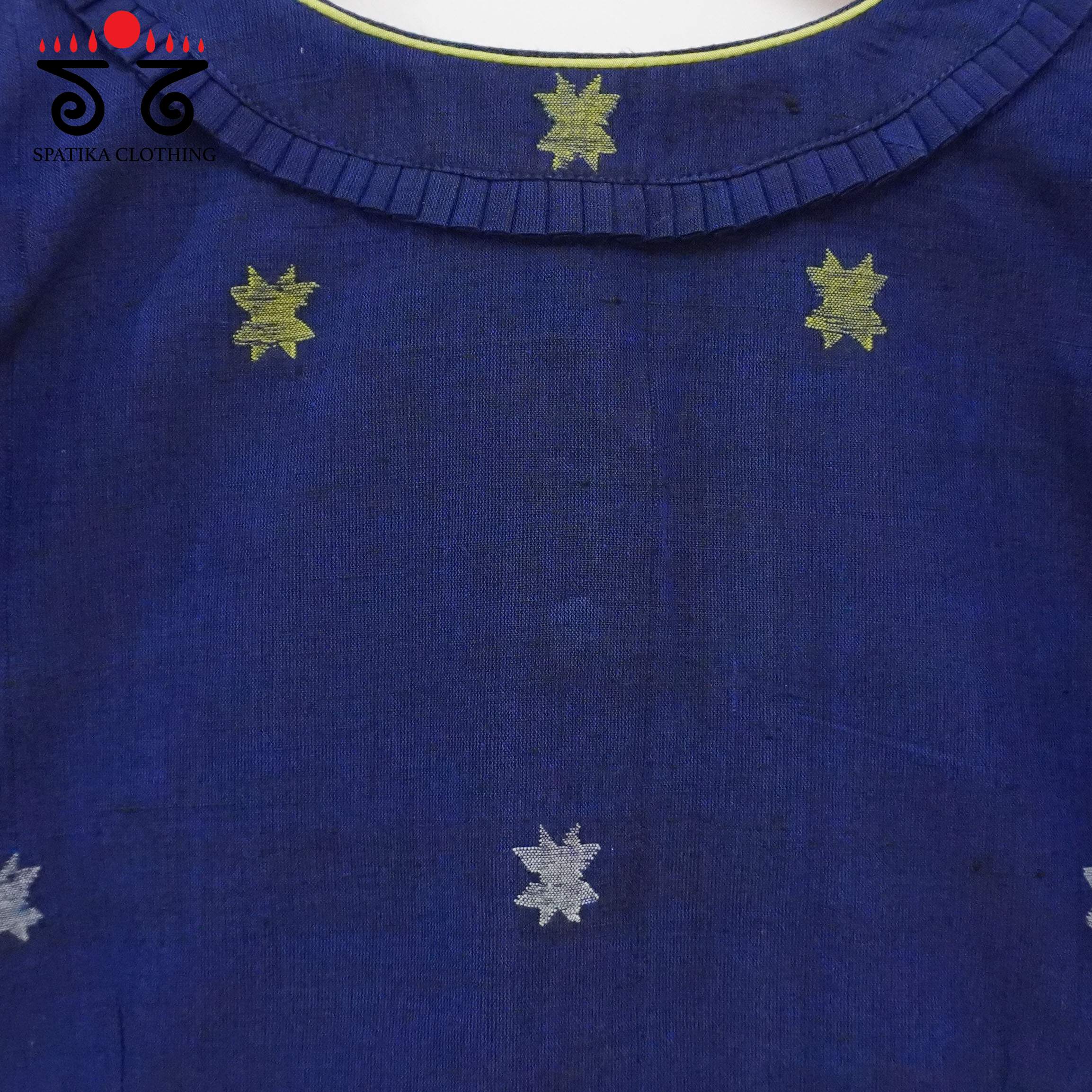 The Frilled Jamdhani Blouse