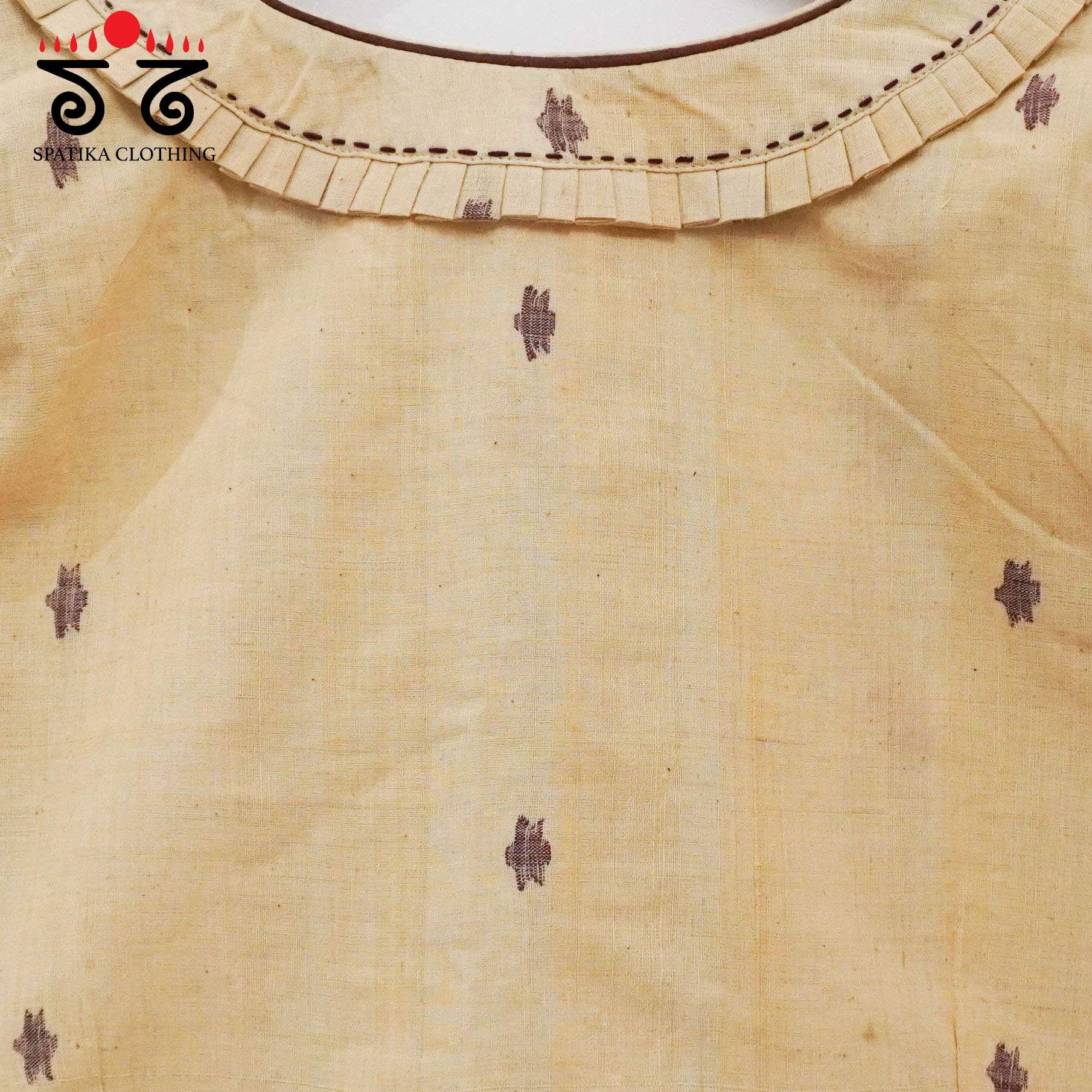 The Frilled Jamdhani Blouse