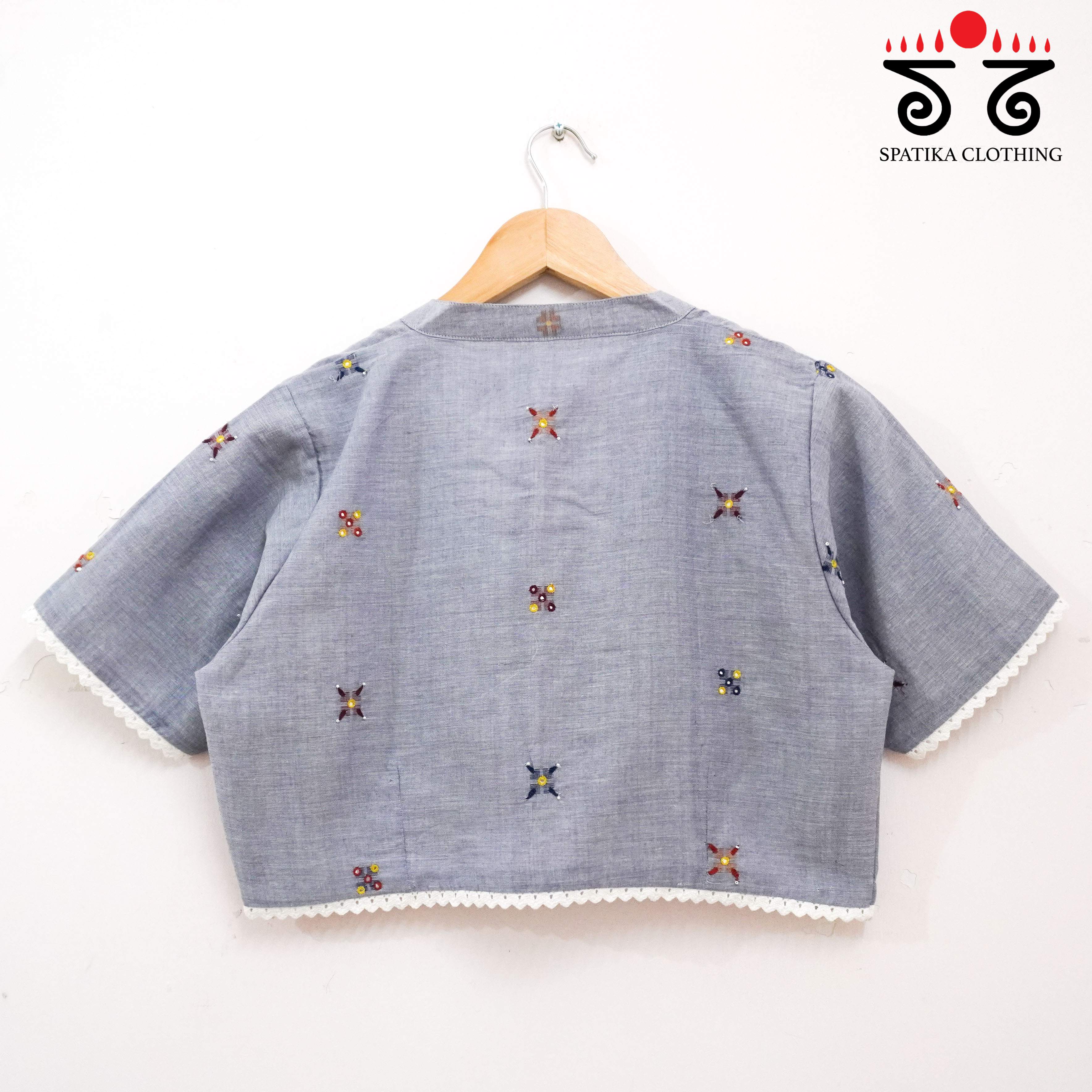 Jamdhani Lace Blouse