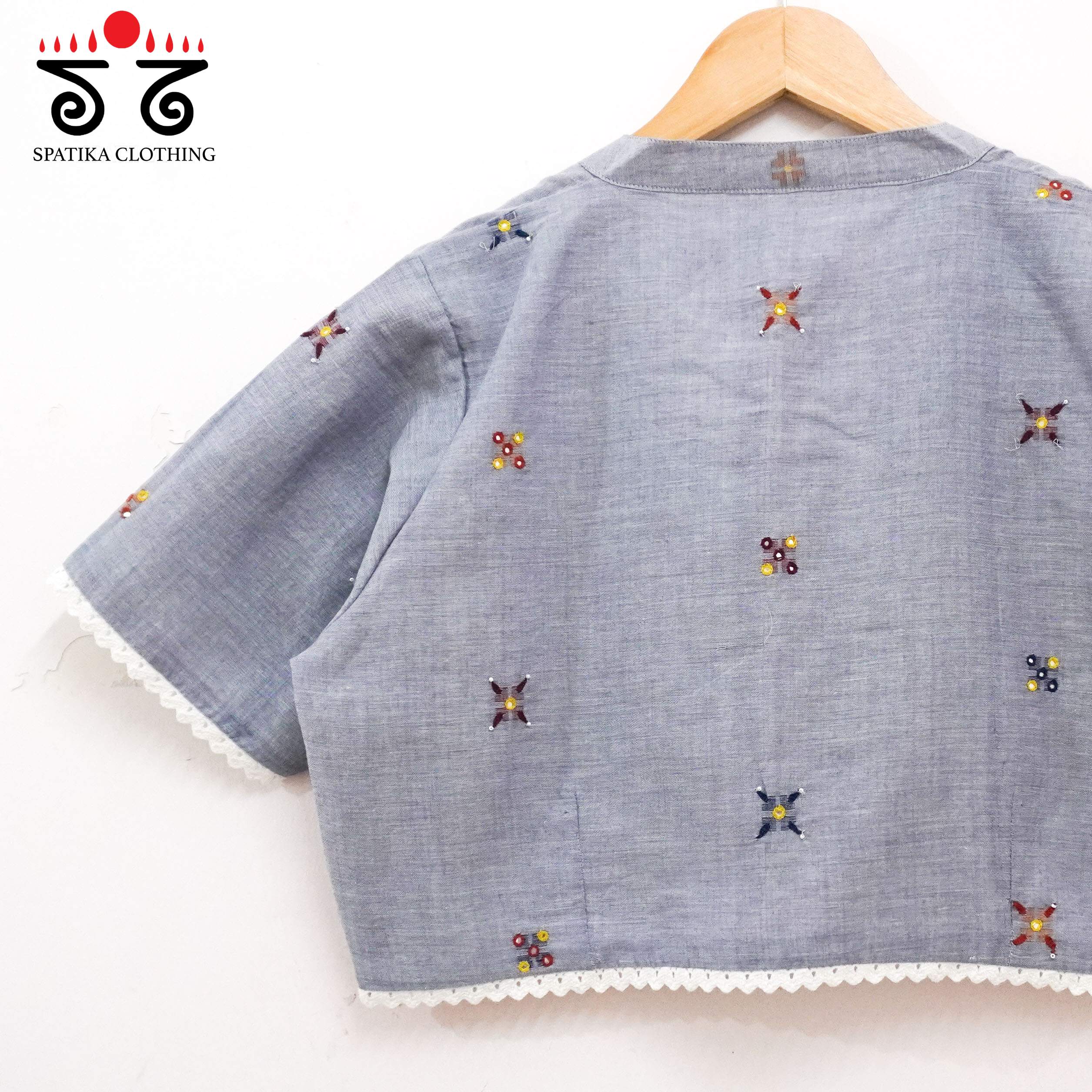 Jamdhani Lace Blouse