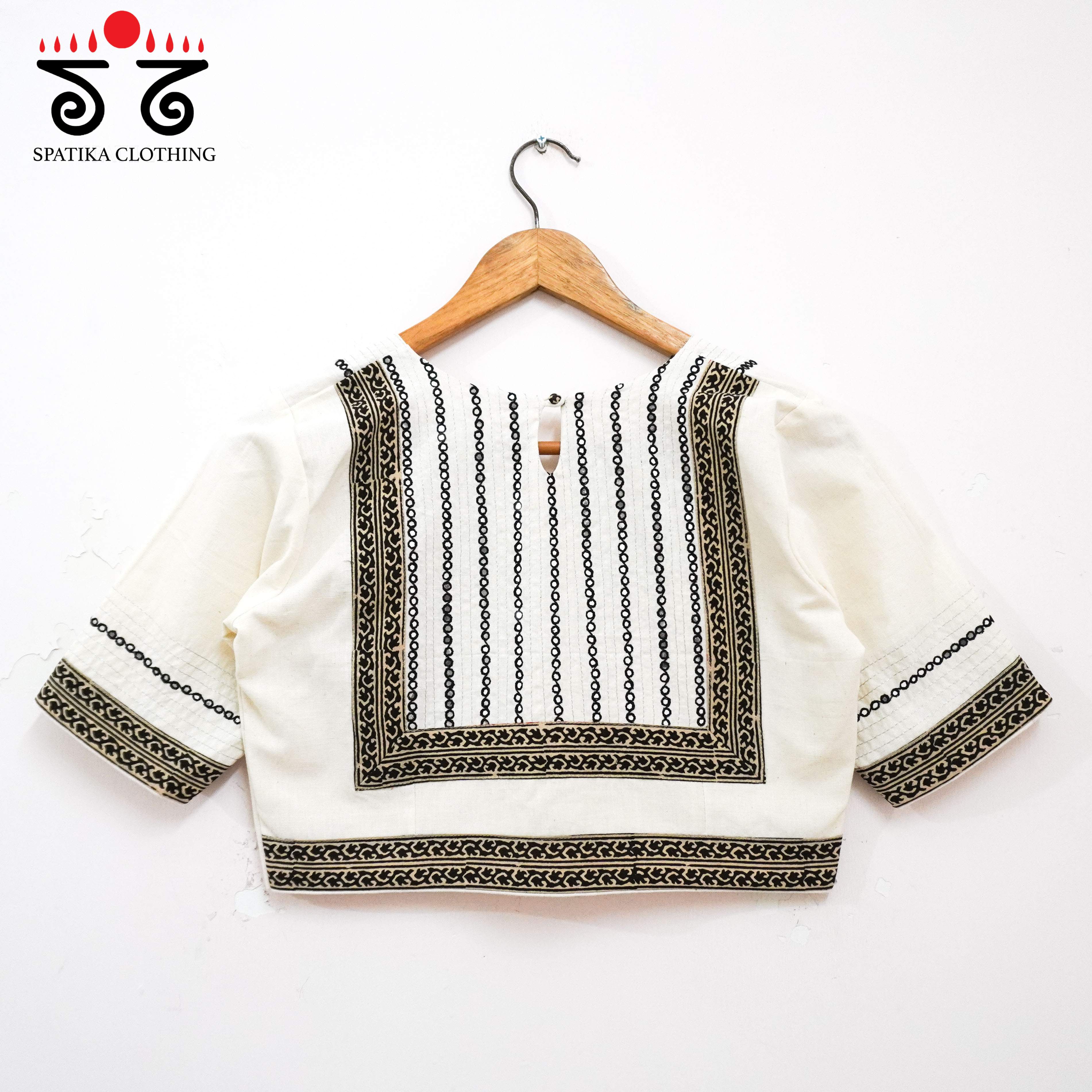 Mirror Work Hand embroidered Blouse