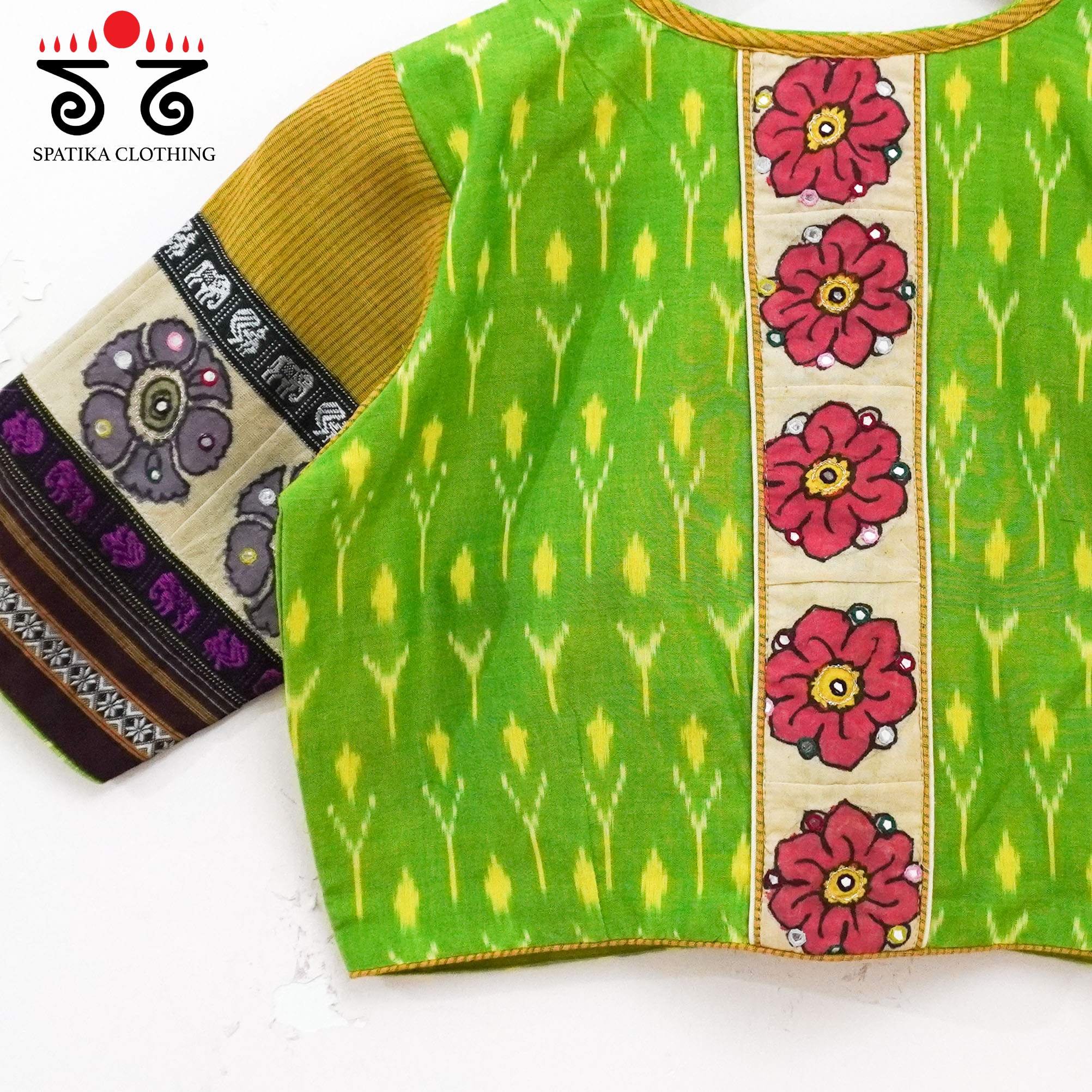 Ikat - Pen Kalamkari Handcrafted Blouse