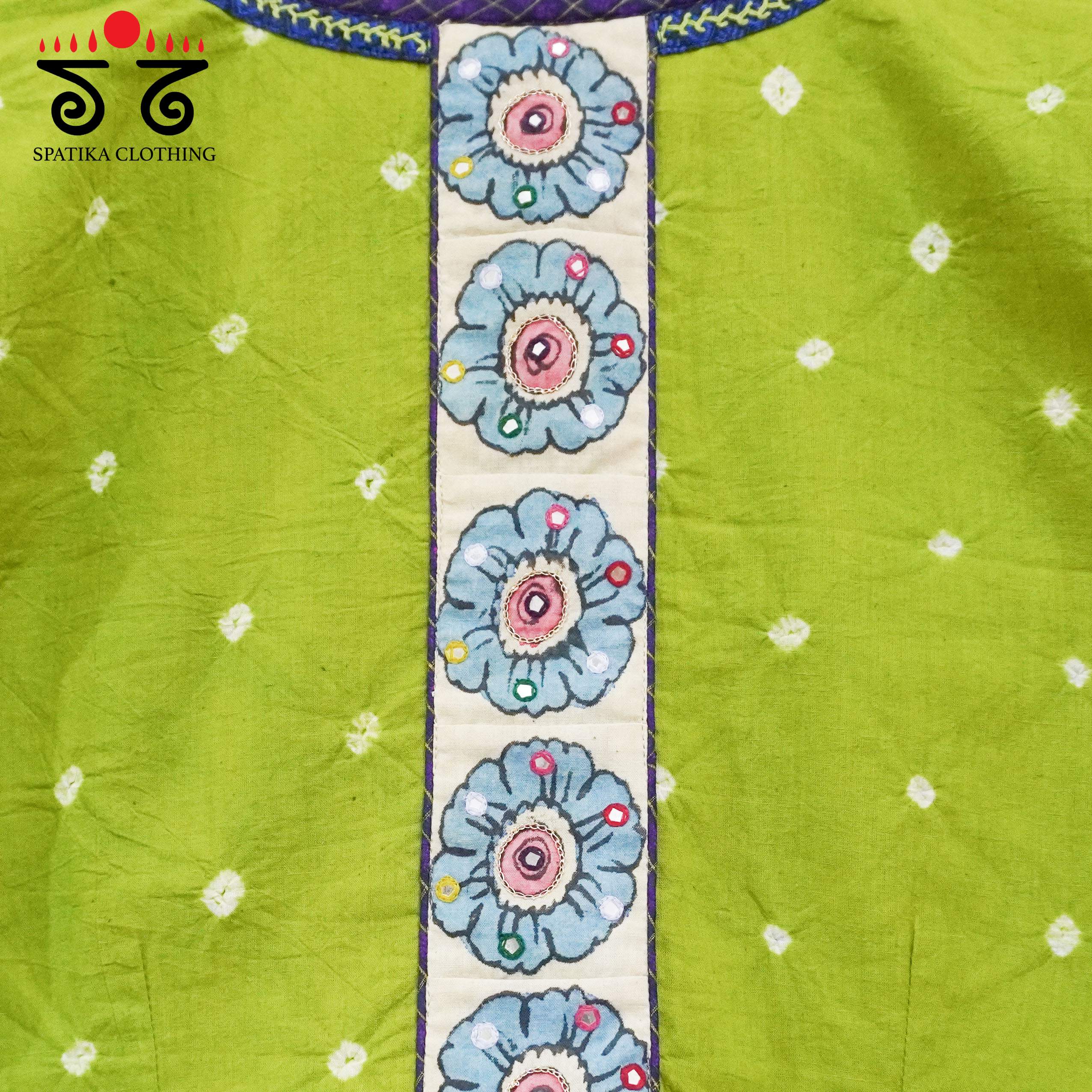 Bandhini-Pen Kalamkari Handcrafted Blouse