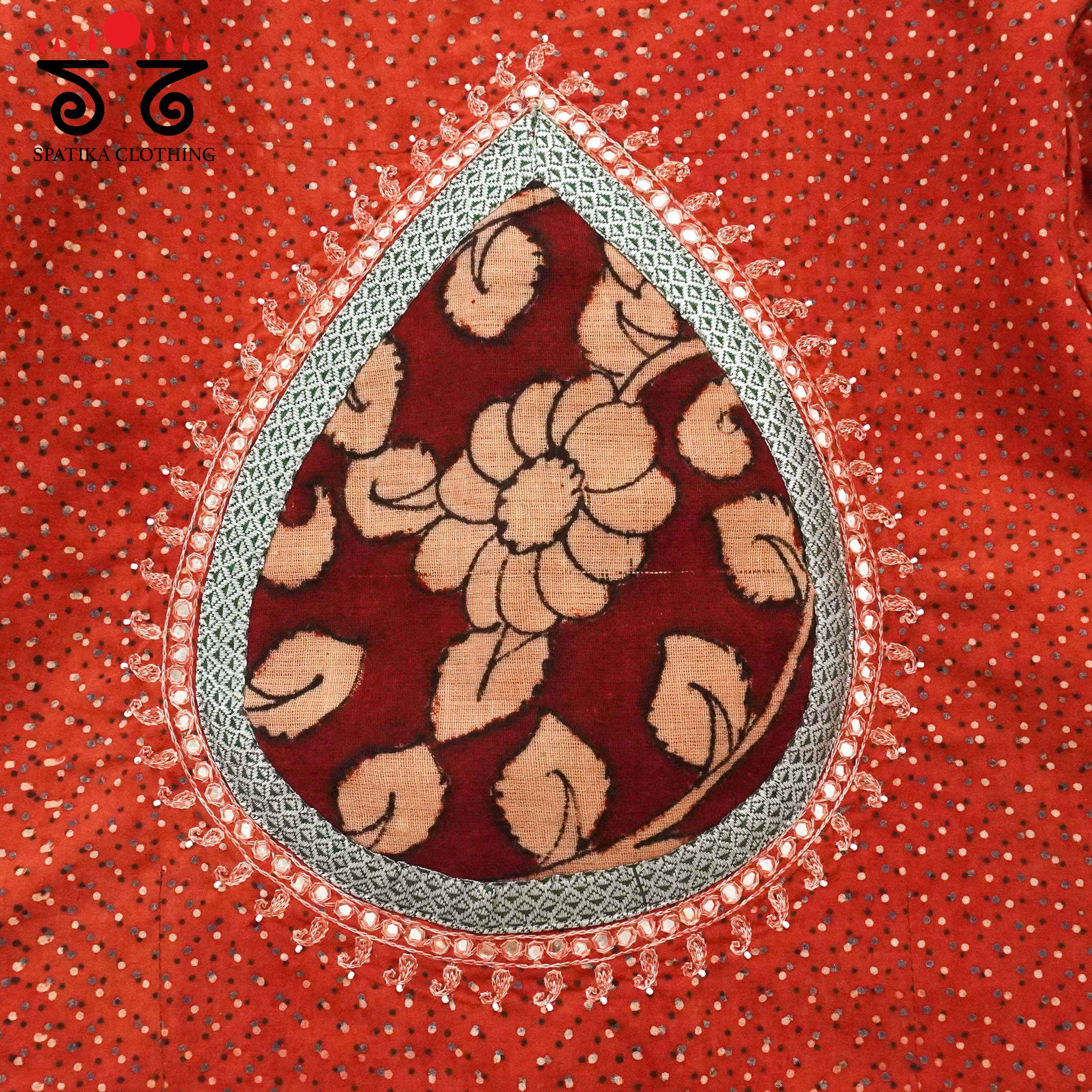 Ajrak Pen Kalamkari - Handcrafted Blouse