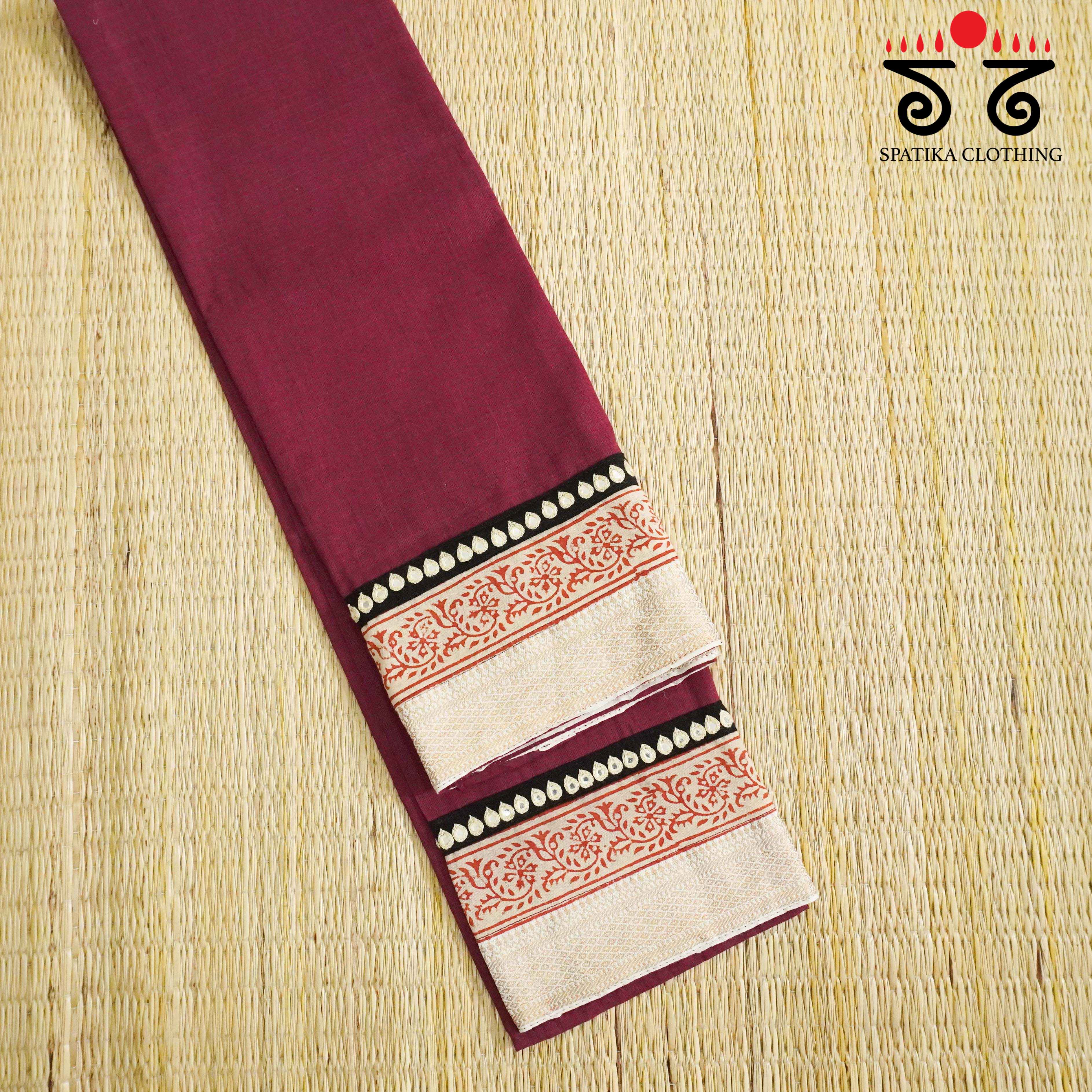 Hand Embroidered Blouse Fabric