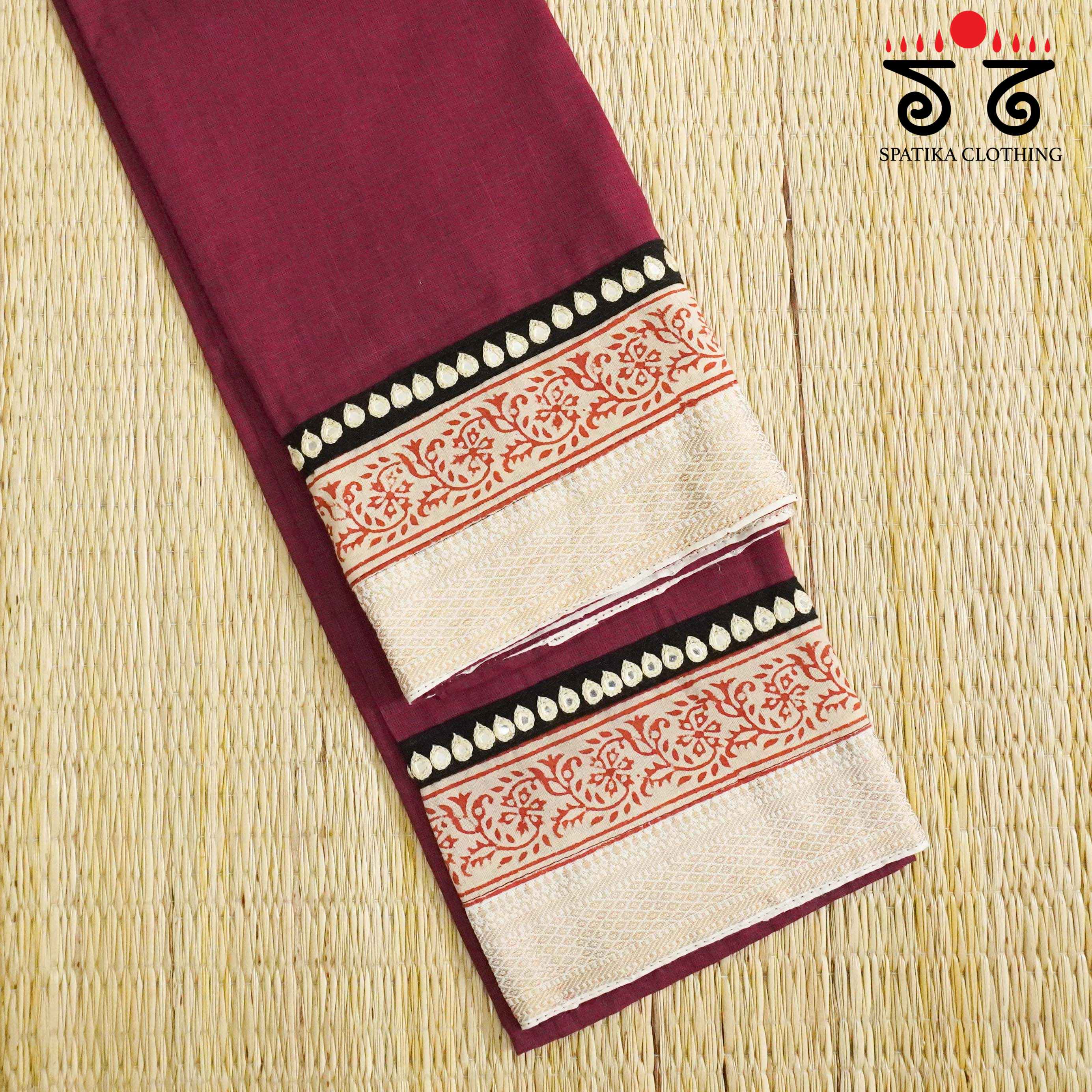 Hand Embroidered Blouse Fabric