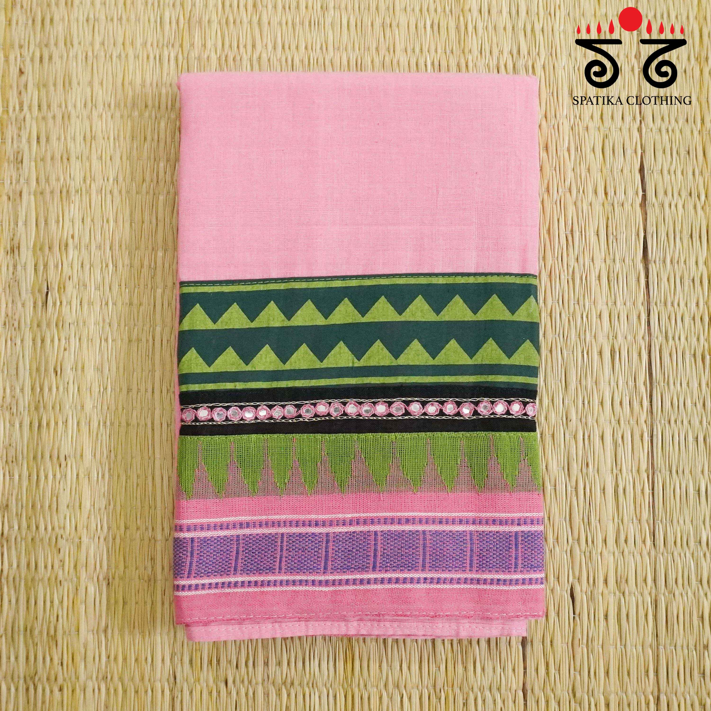 Hand Embroidered Ponduru Blouse Fabric