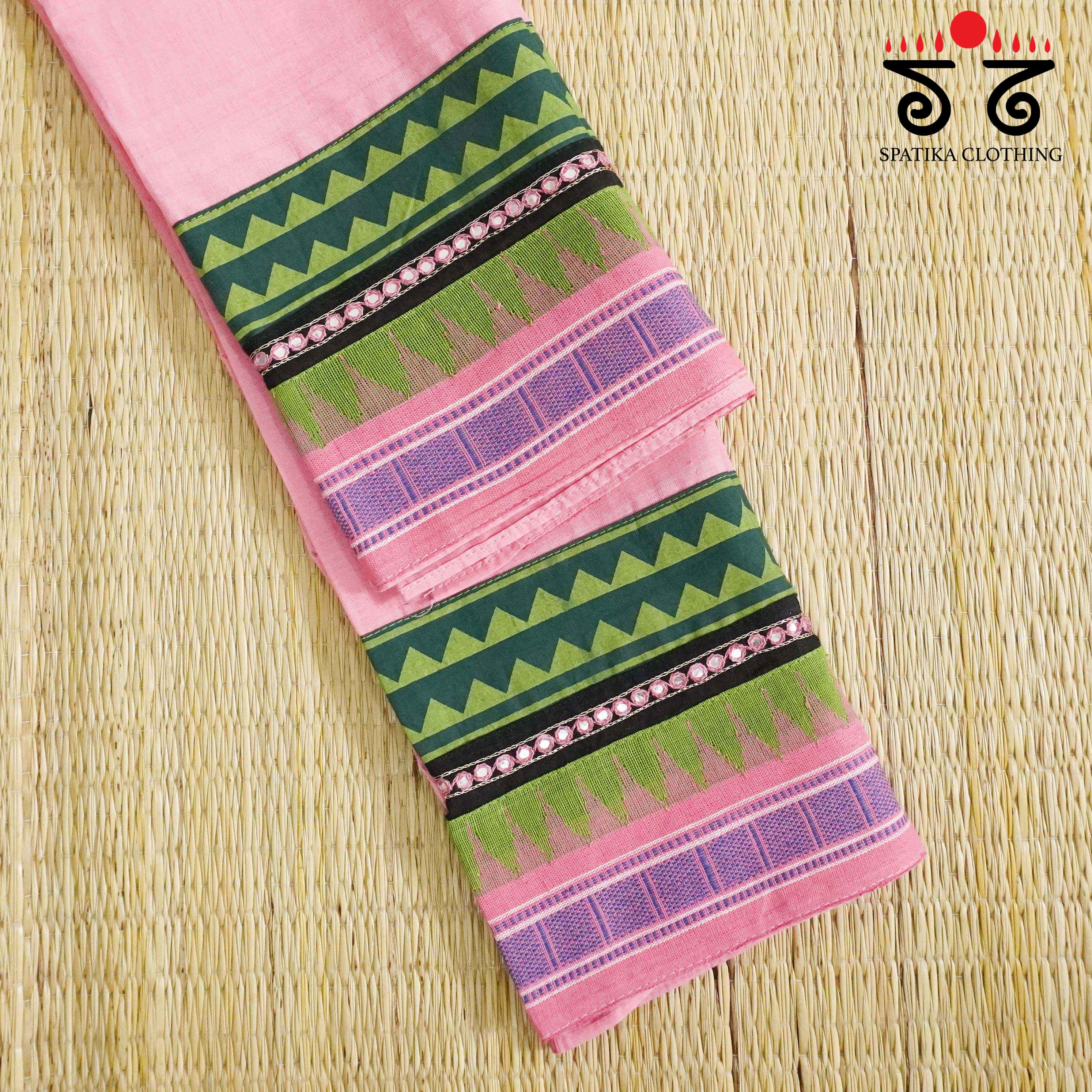 Hand Embroidered Ponduru Blouse Fabric