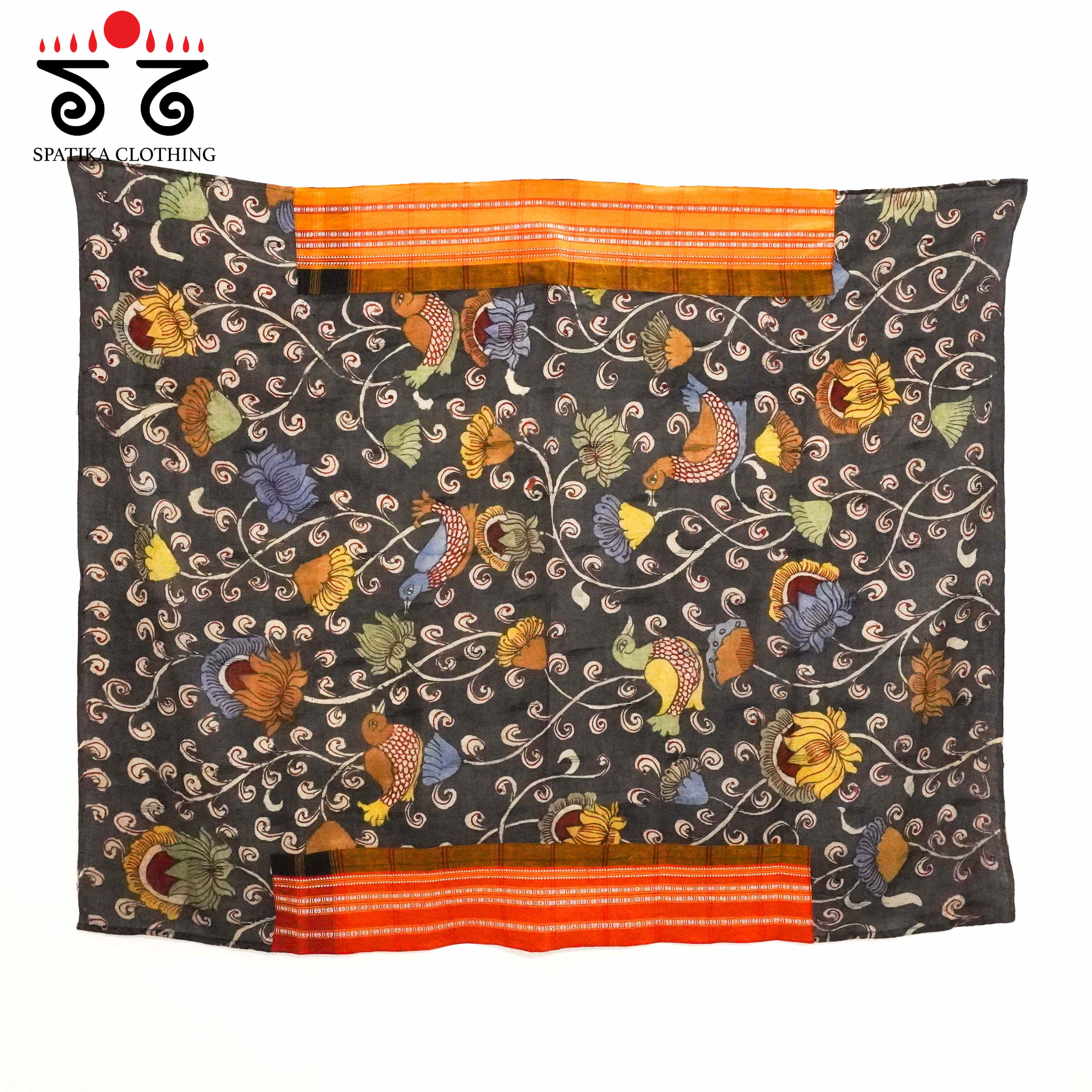 Ilkal Handwoven Cotton Saree - Pen Kalamkari Blouse