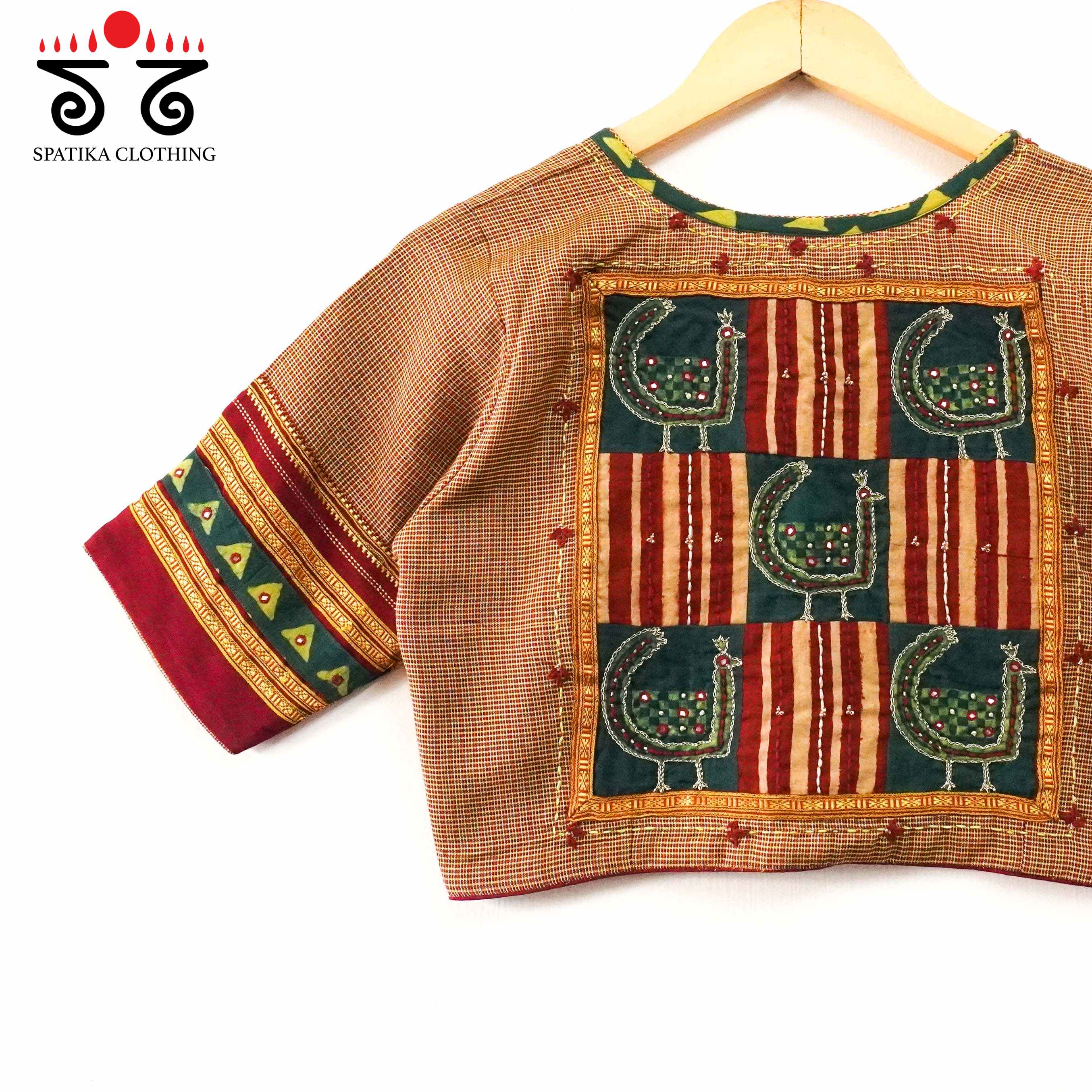Morni-Ajrak Patchwork Blouse