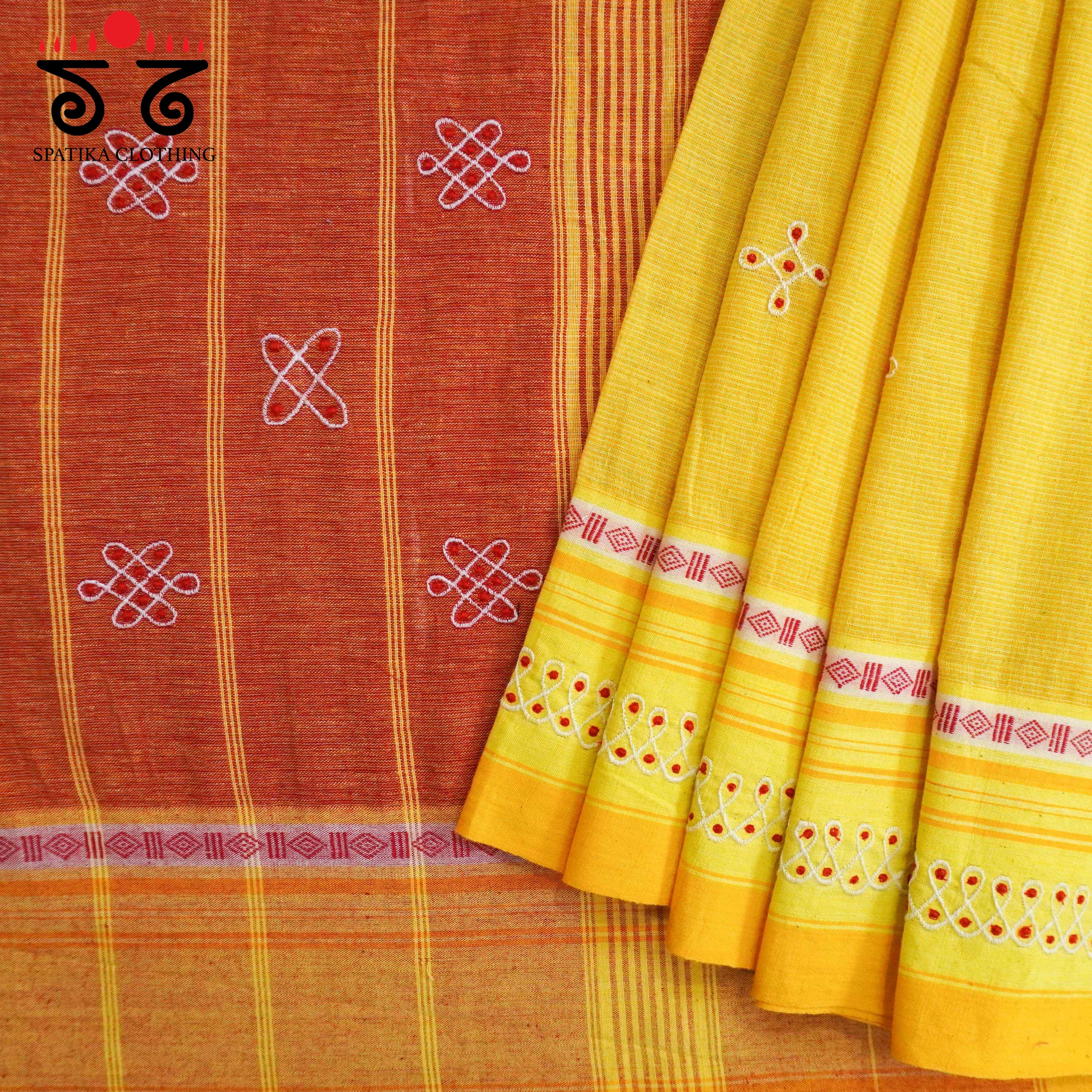 Aane Hejje with kolam- Revival Saree