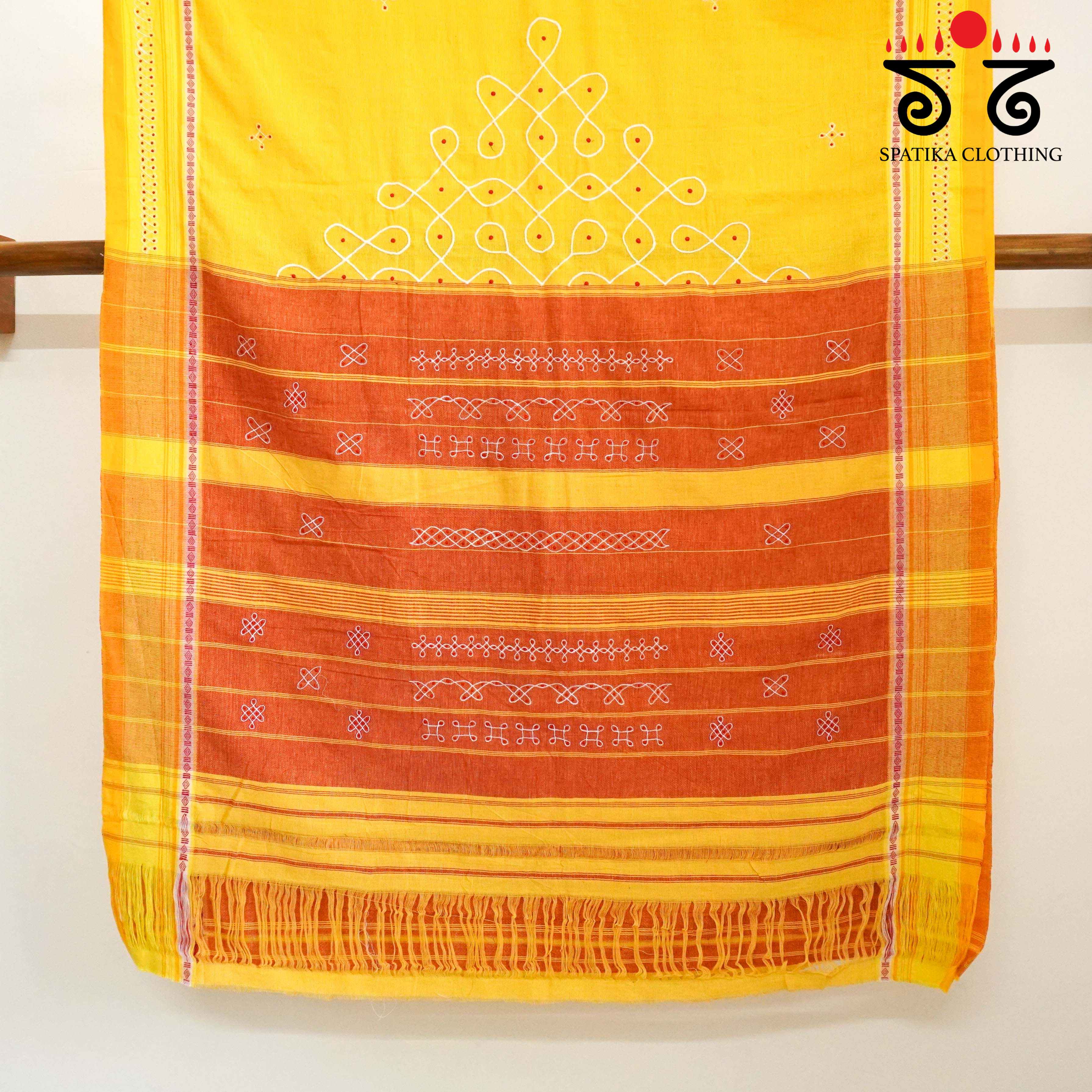Aane Hejje with kolam- Revival Saree