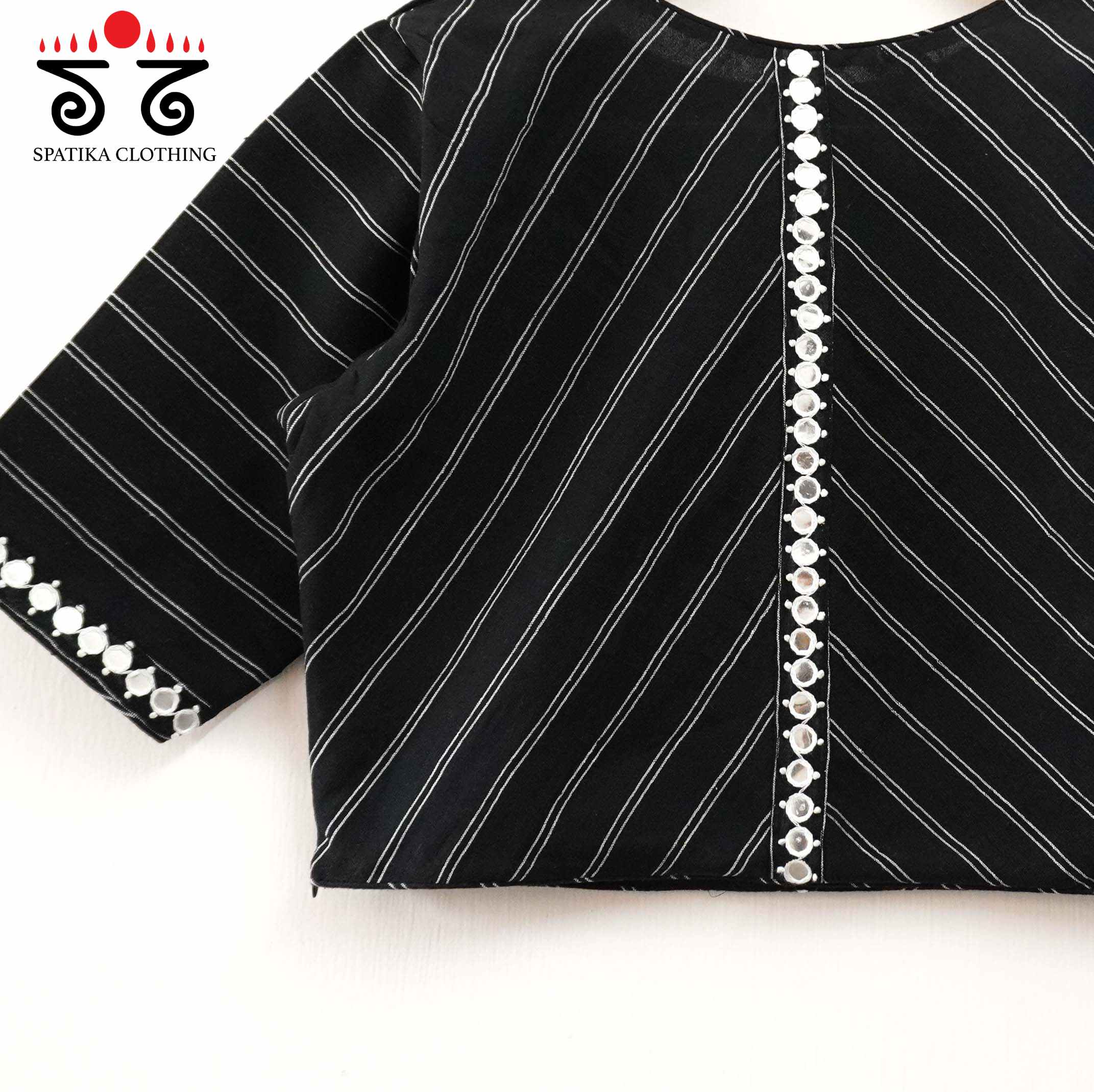 Stripes & Mirrors - New Handcrafted Blouse