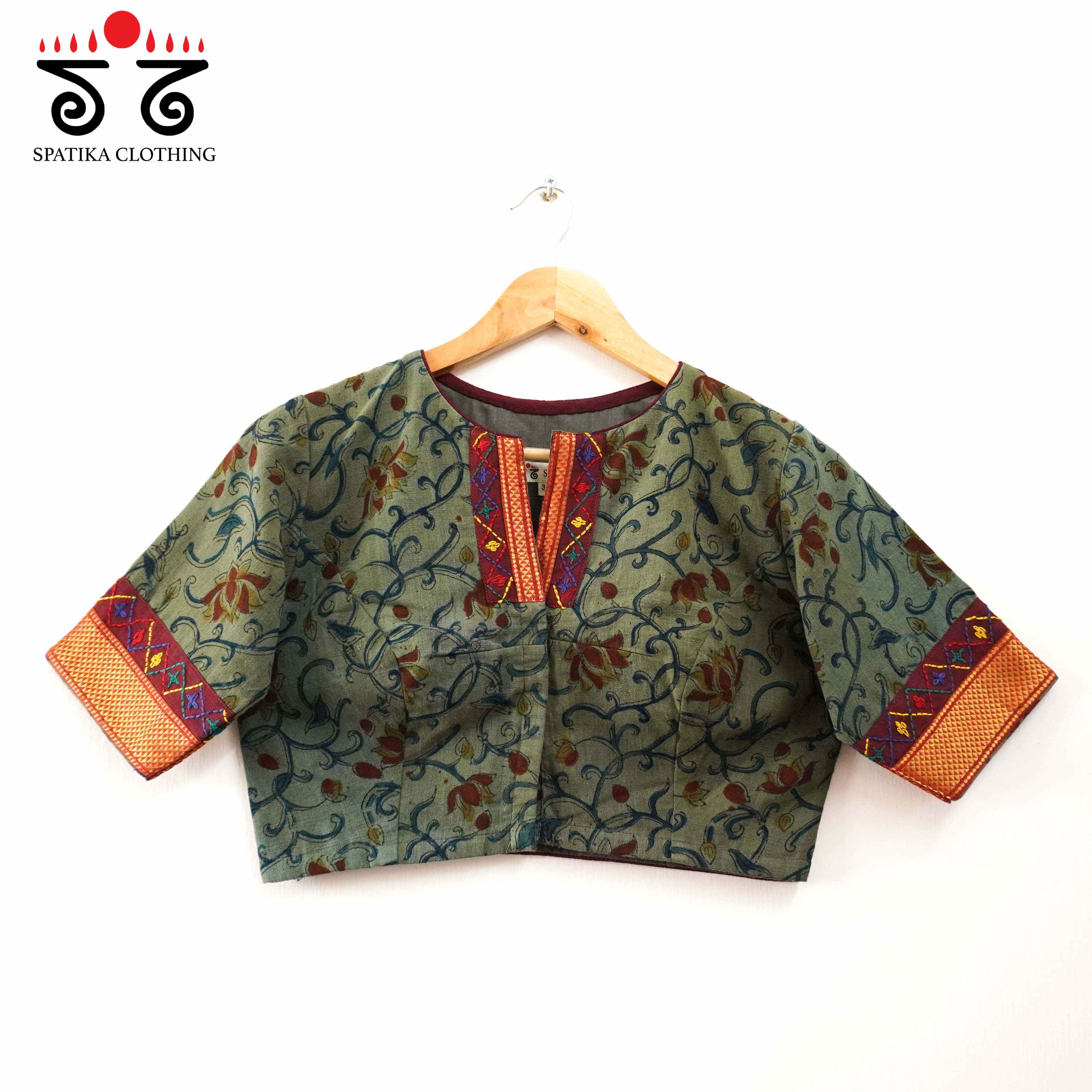 Kalamkari Block Printed - Lambani Blouse