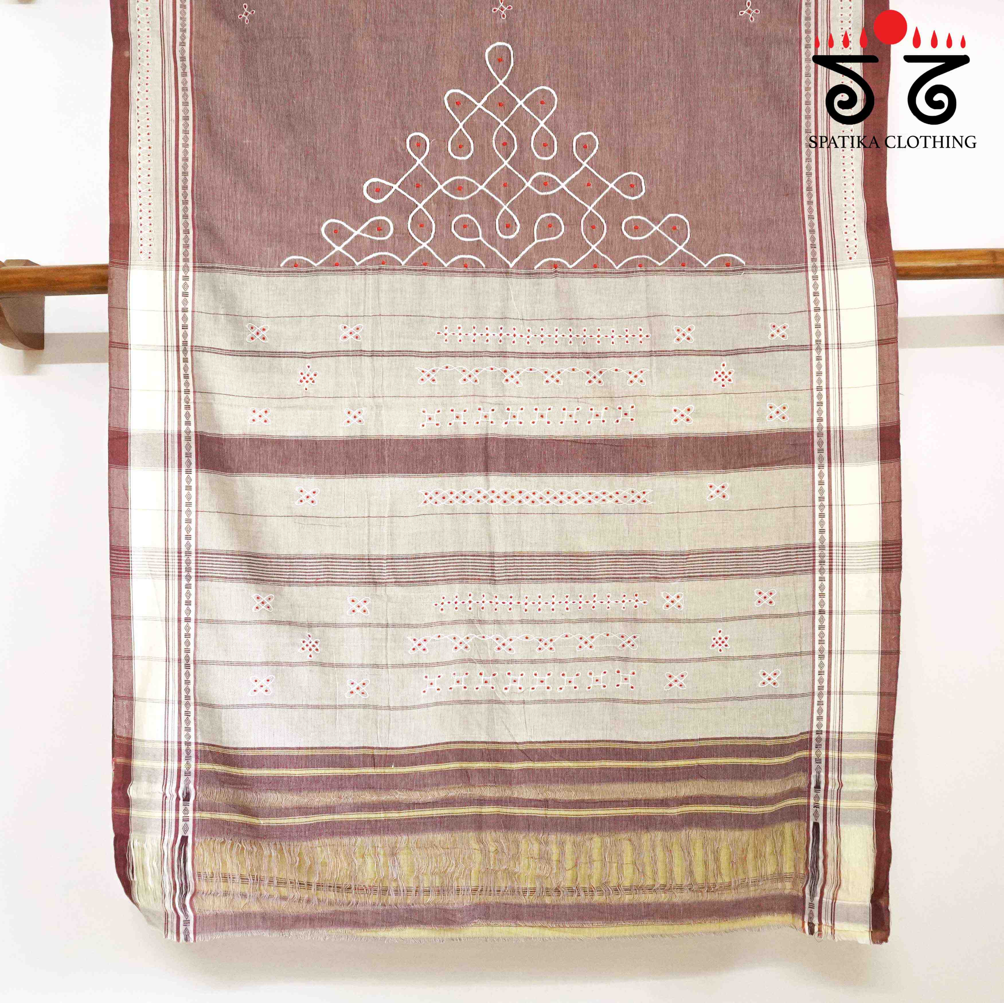 Aane Hejje with kolam- Revival Saree