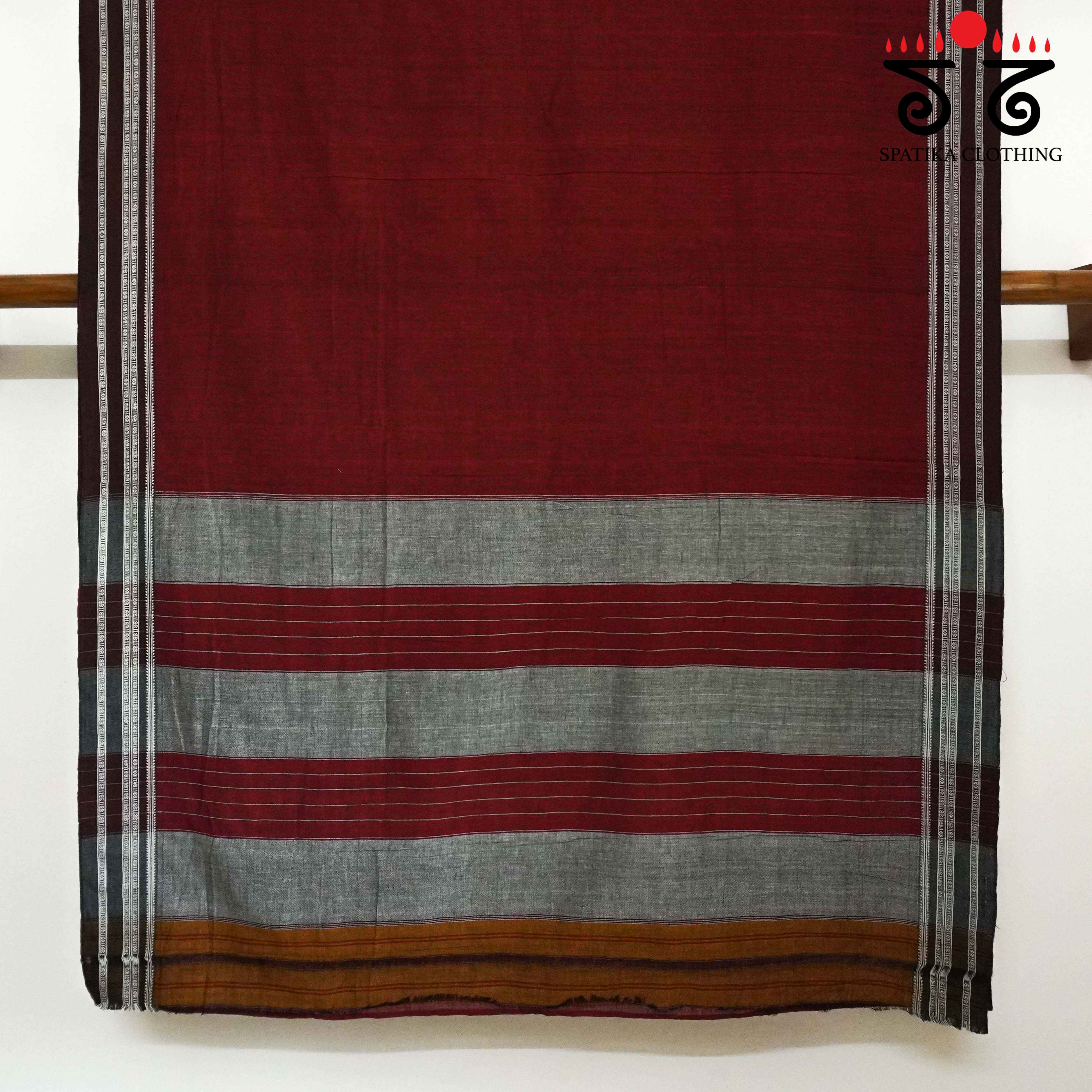 Ilkal Handwoven Cotton Saree - Kalamkari Blouse