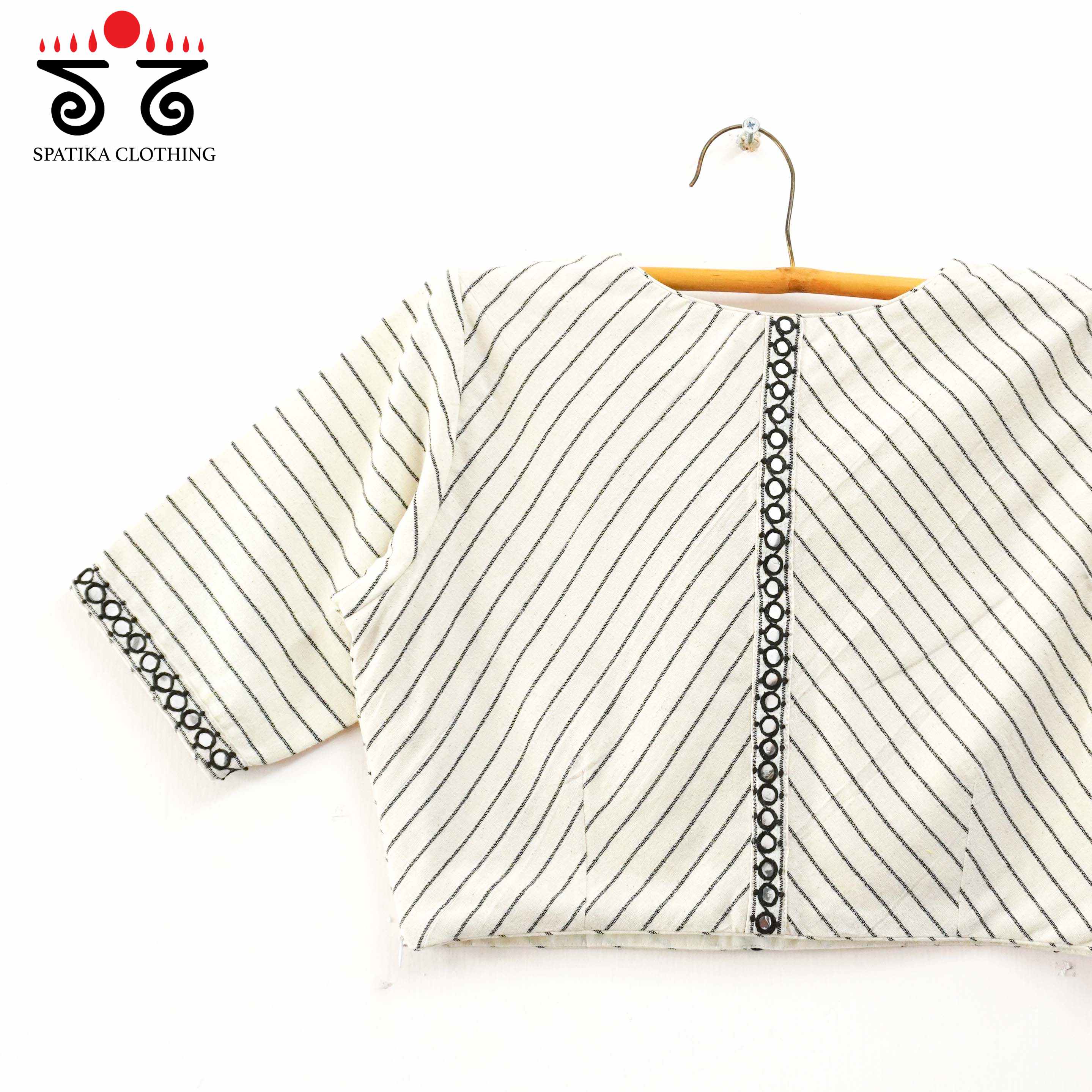 Stripes & Mirrors - New Handcrafted Blouse