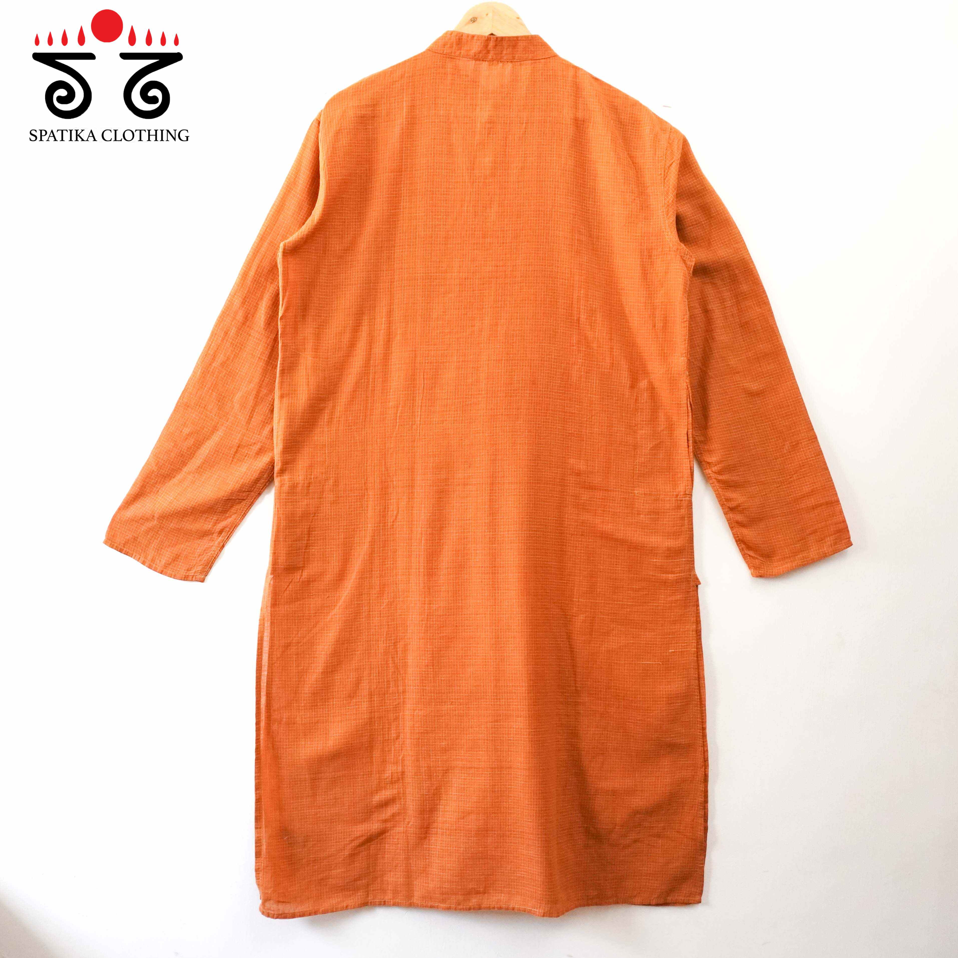 Men's Handwoven Cotton Long Kurta