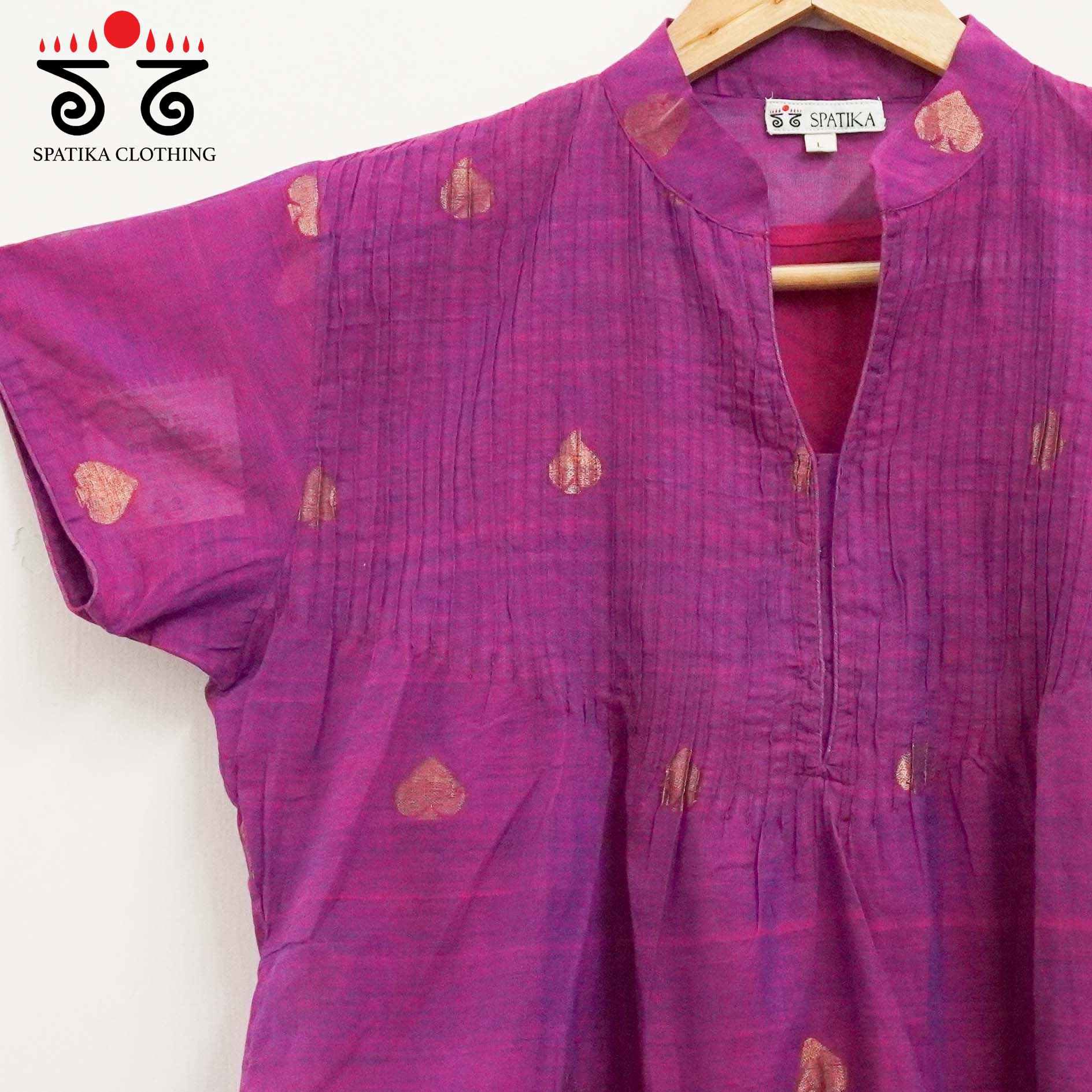Ponduru - Jamdhani Cotton Short Kurta