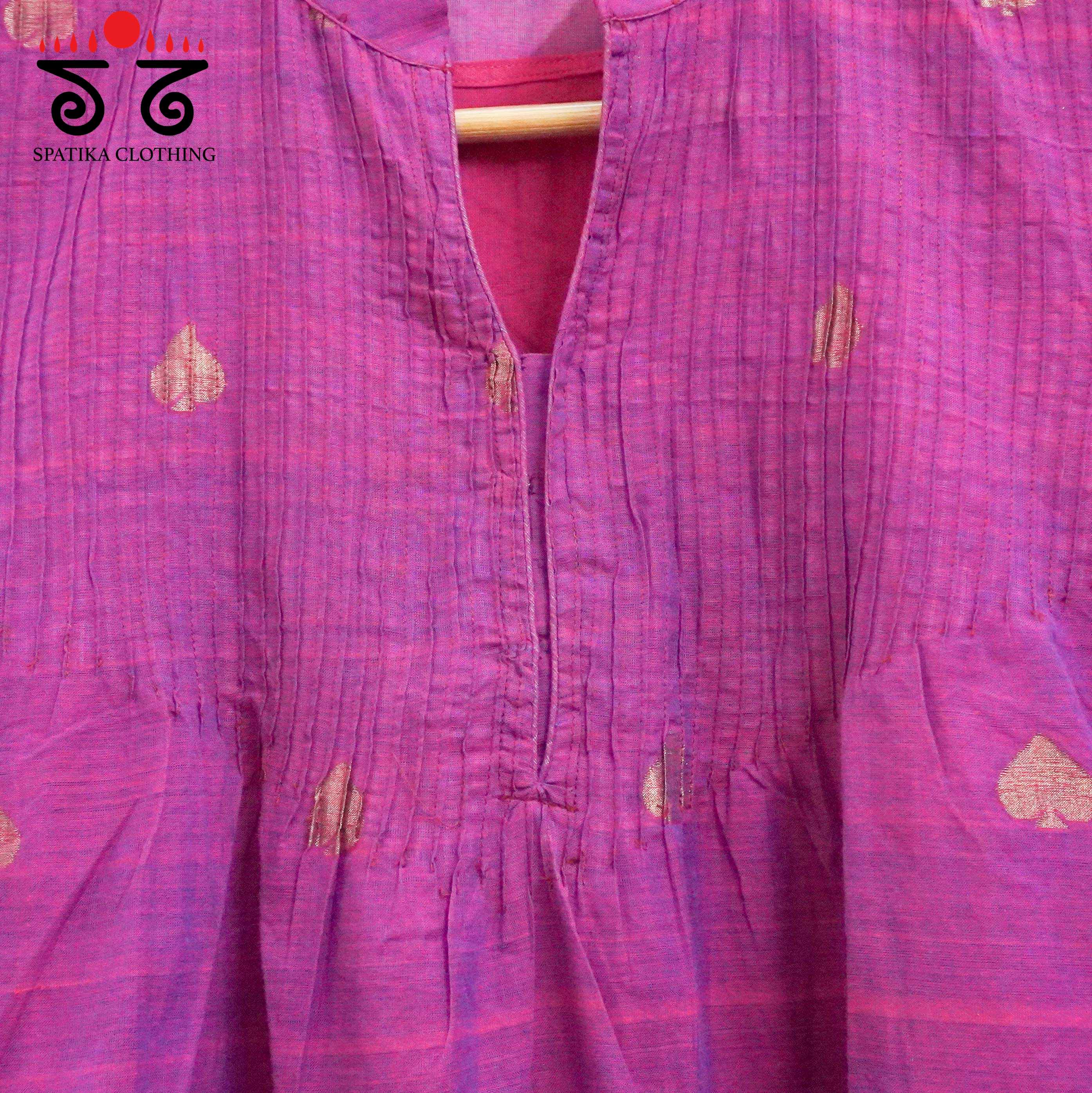 Ponduru - Jamdhani Cotton Short Kurta