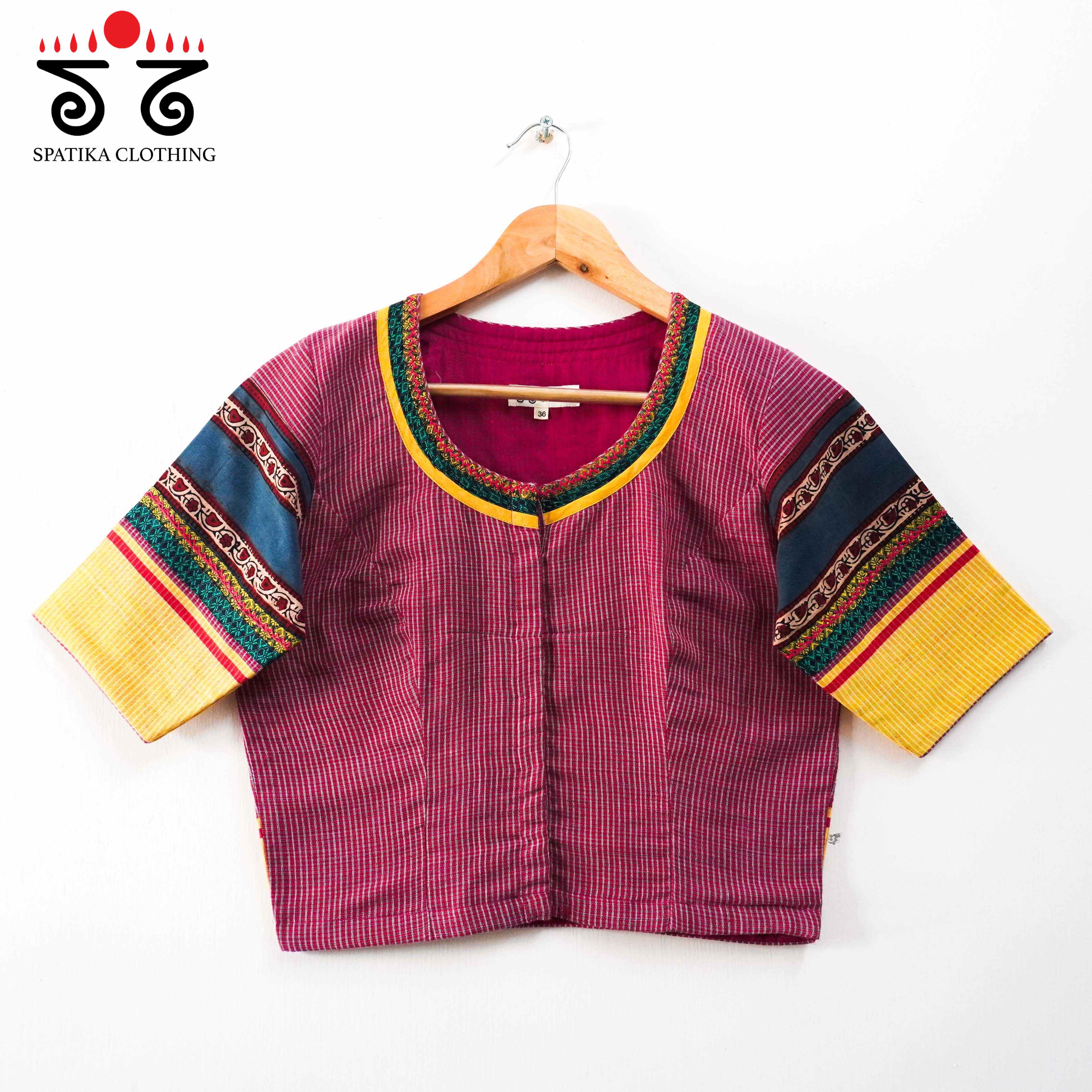 Annapakshi - Pen Kalamkari Crop top