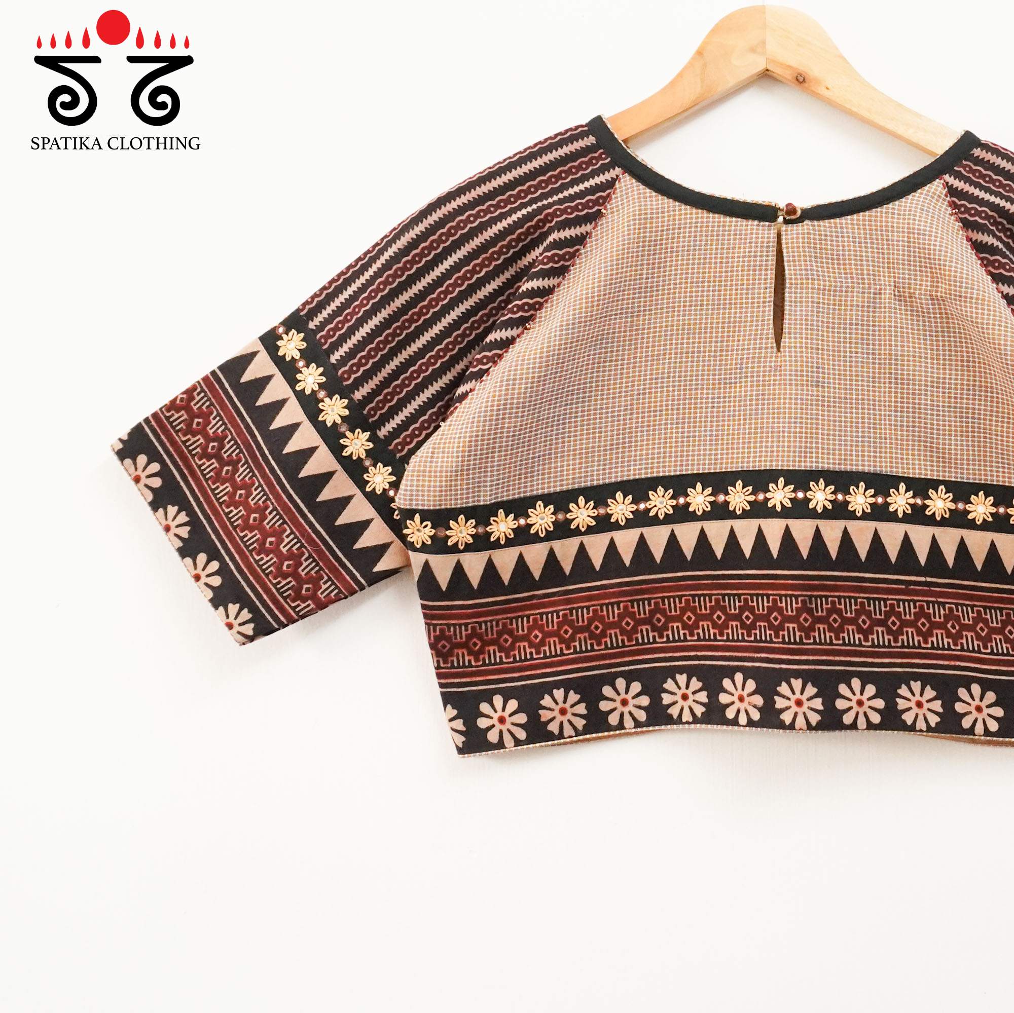 The Kathyayani Beige Blouse